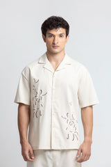 Floral Resort Co-ord Set Shirt - FMTCS6-025