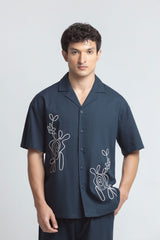 Floral Resort Co-ord Set Shirt - FMTCS6-026