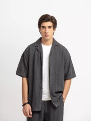 Textured Co-ord Set Shirt - FMTCS6-106