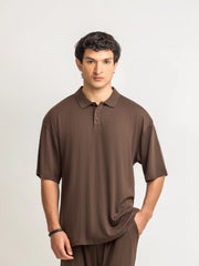 Textured Co-ord Set Polo - FMTCS6-110