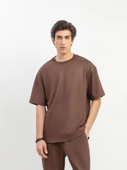 Suede Co-ord Set Tee - FMTCS6-124
