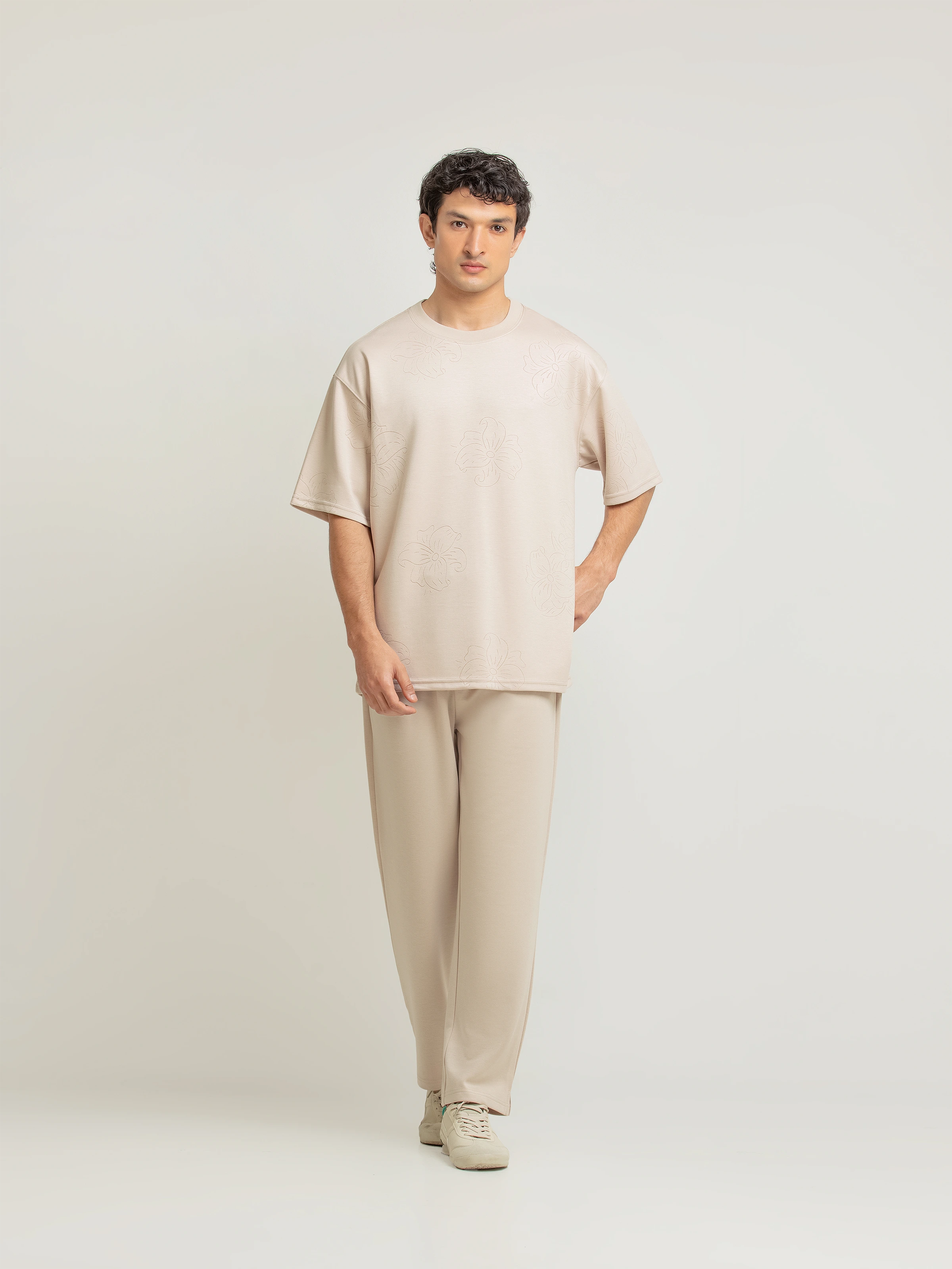 Buy FUROR Interlock Co-ord Set Tee online – FURORJEANS