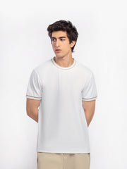 Textured Crew Neck Tee - FMTCT5-022