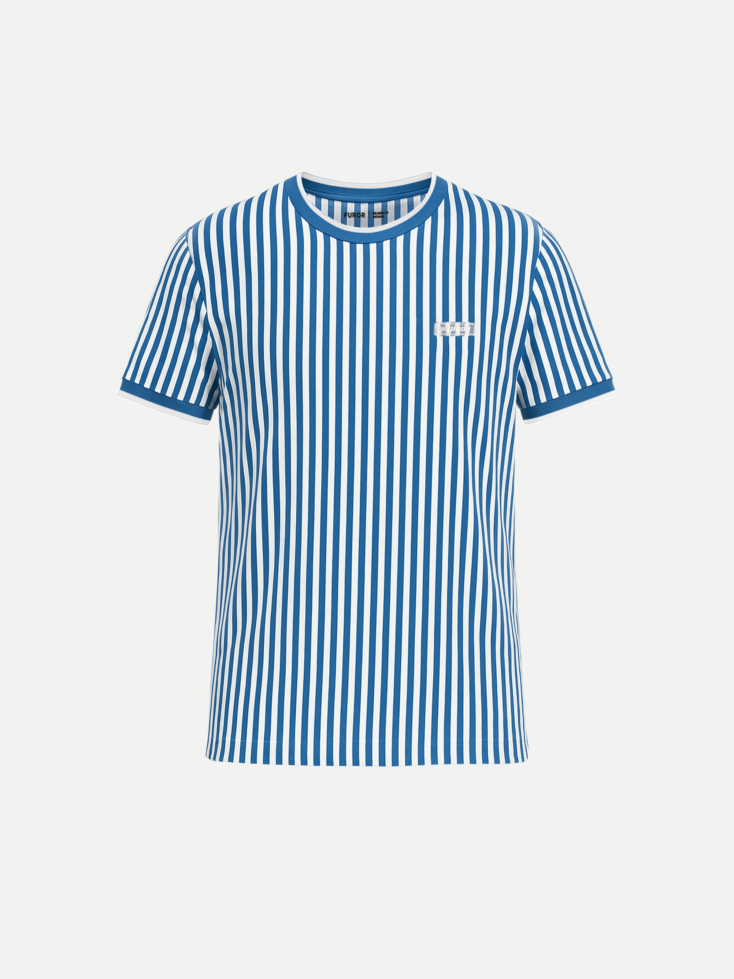 Regular Fit Striped Emblem Tee - FMTGT5-118