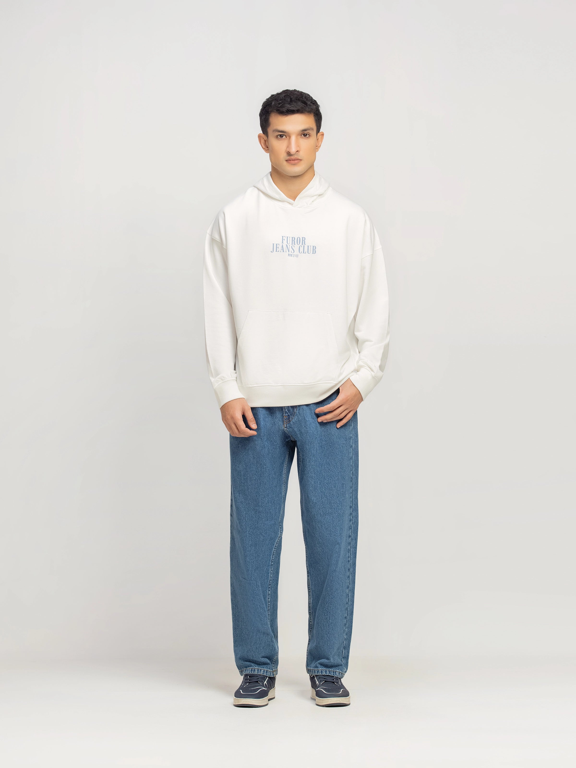 Relaxed Fit Pullover Hoodie - FMTH5-024