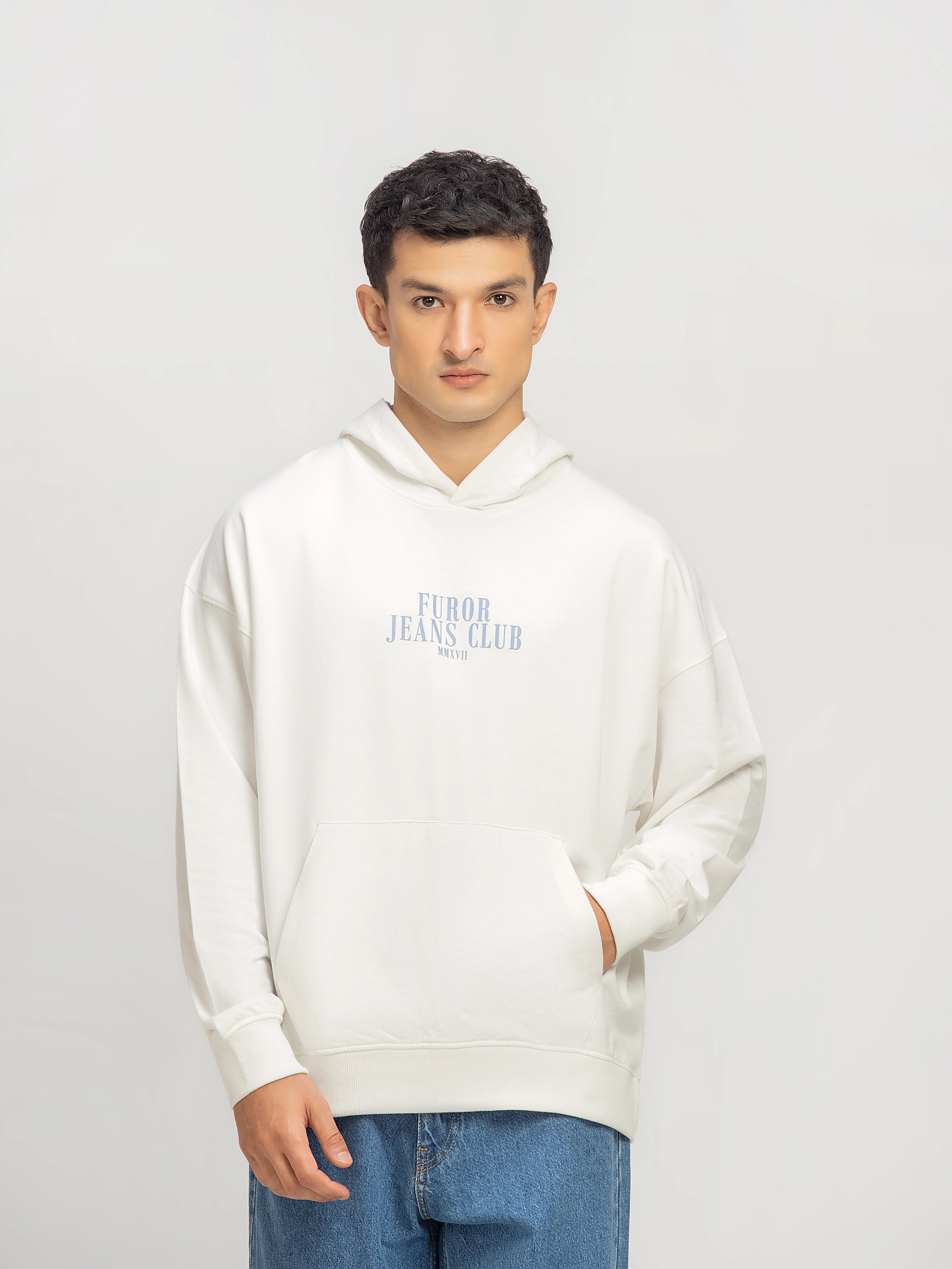 Relaxed Fit Pullover Hoodie - FMTH5-024