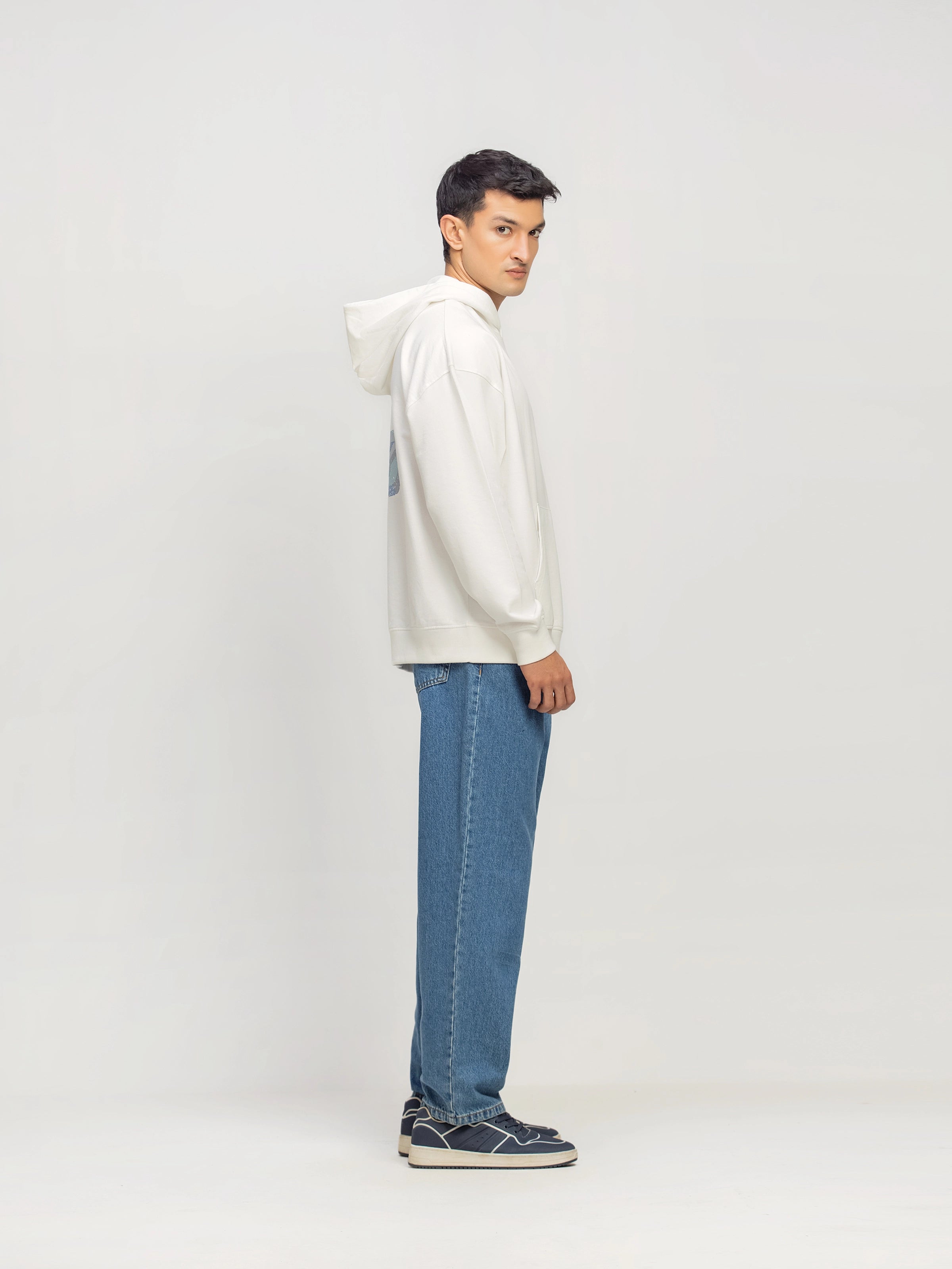 Relaxed Fit Pullover Hoodie - FMTH5-024