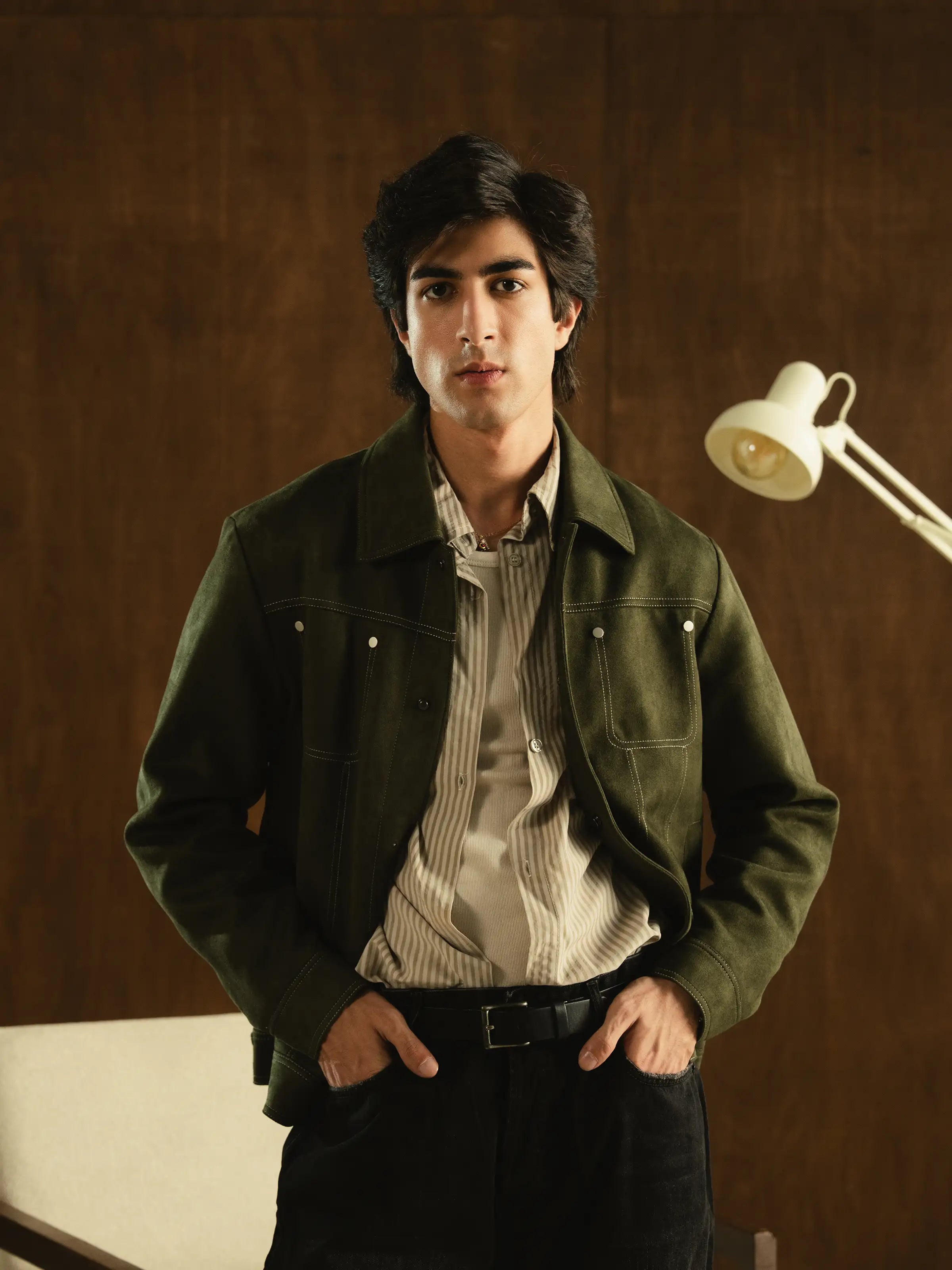 Regular Fit Suede Jacket - FMTJ5-013