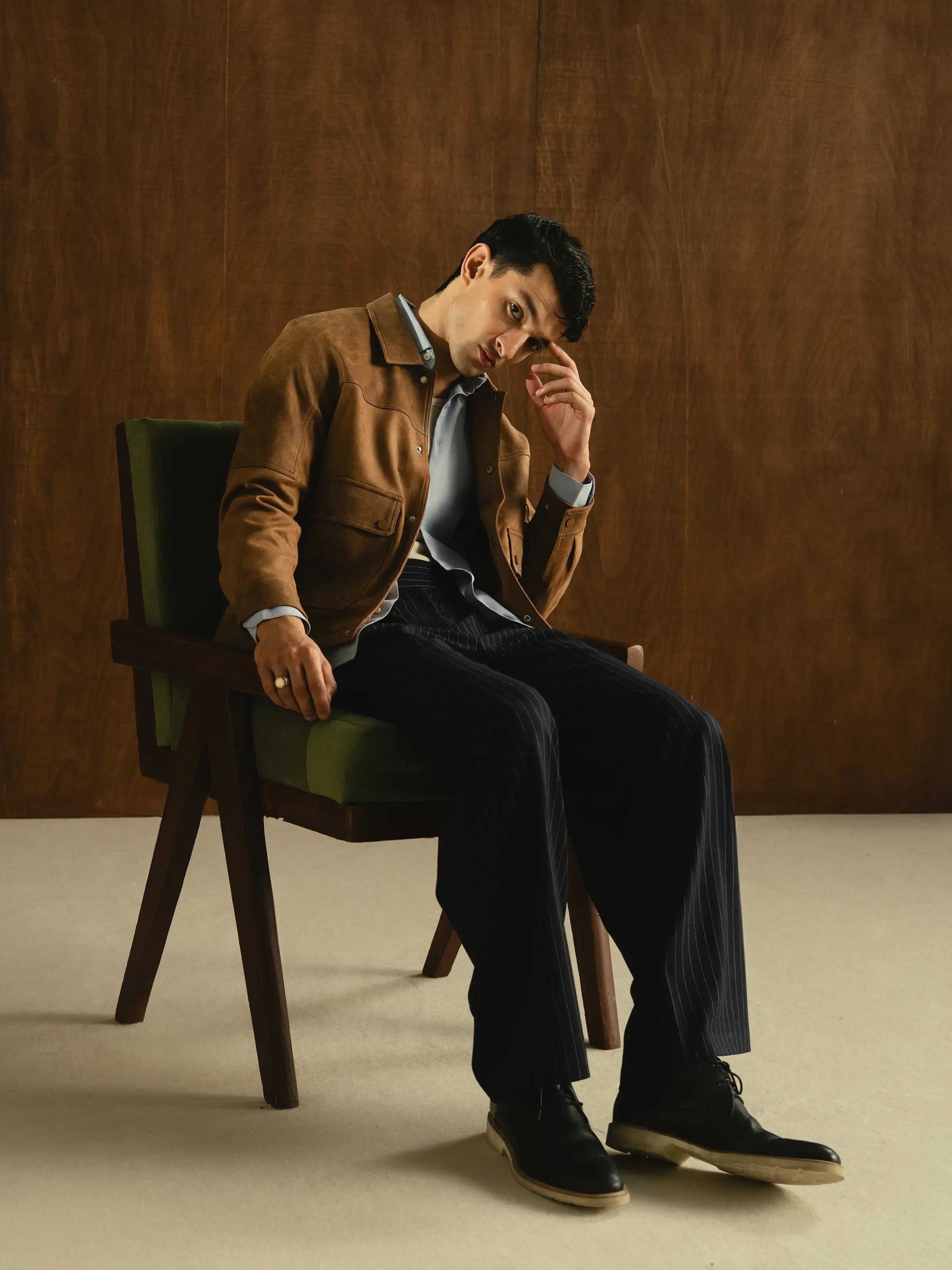 Regular Fit Suede Jacket - FMTJ5-014