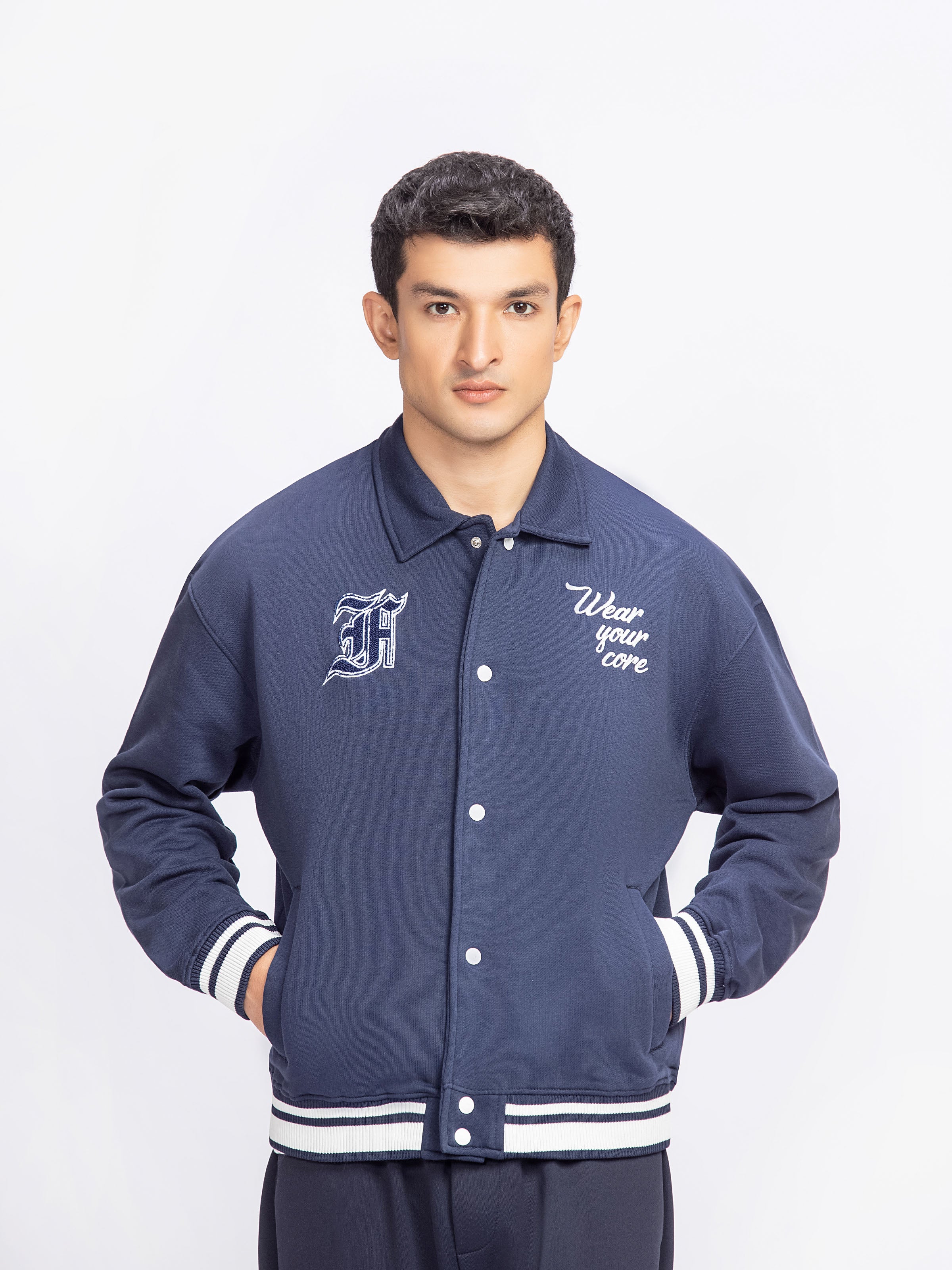 Embroidered Knitted Jacket - FMTJK24-002