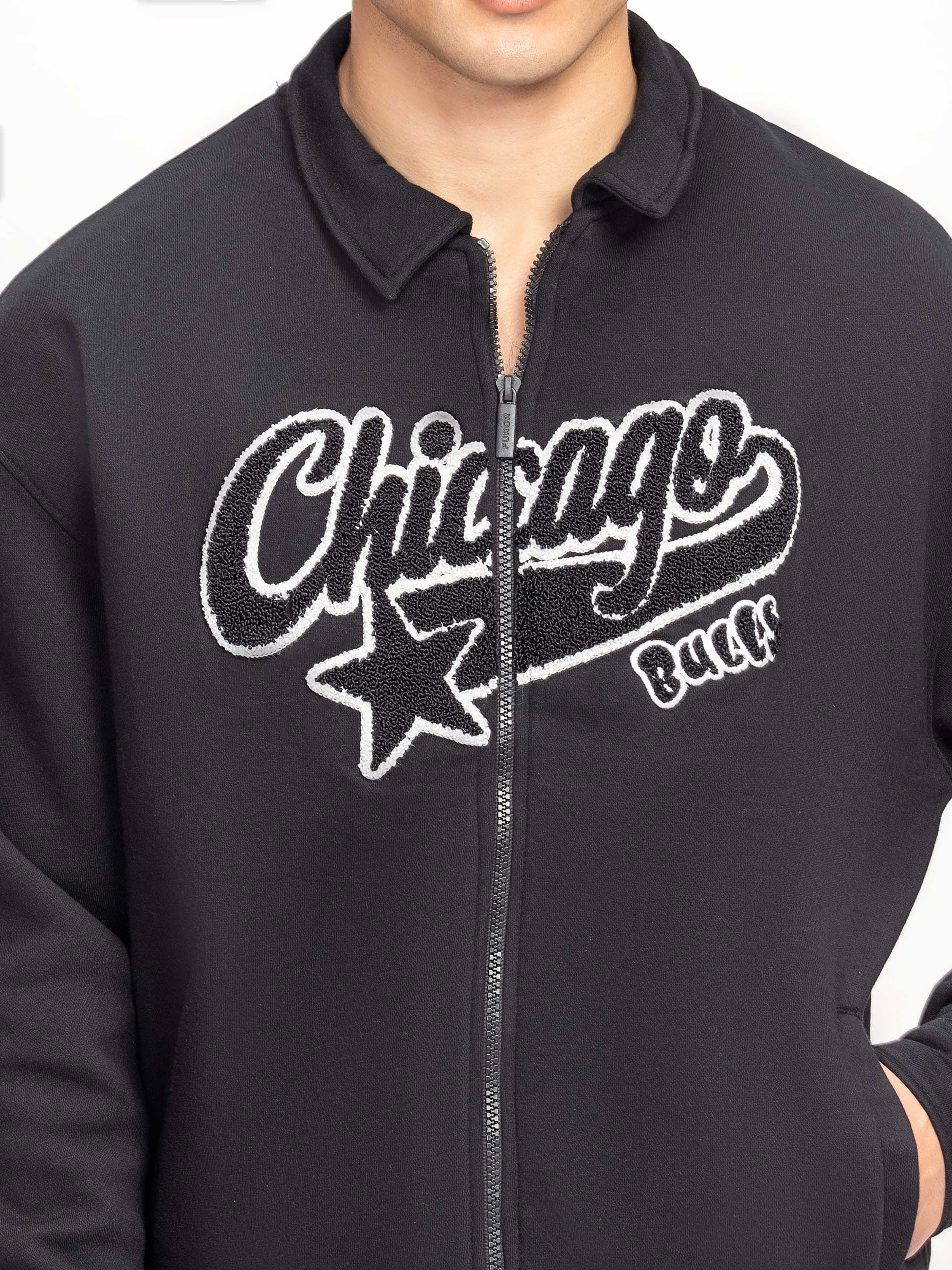 Embroidered Zipper Jacket - FMTJK24-008