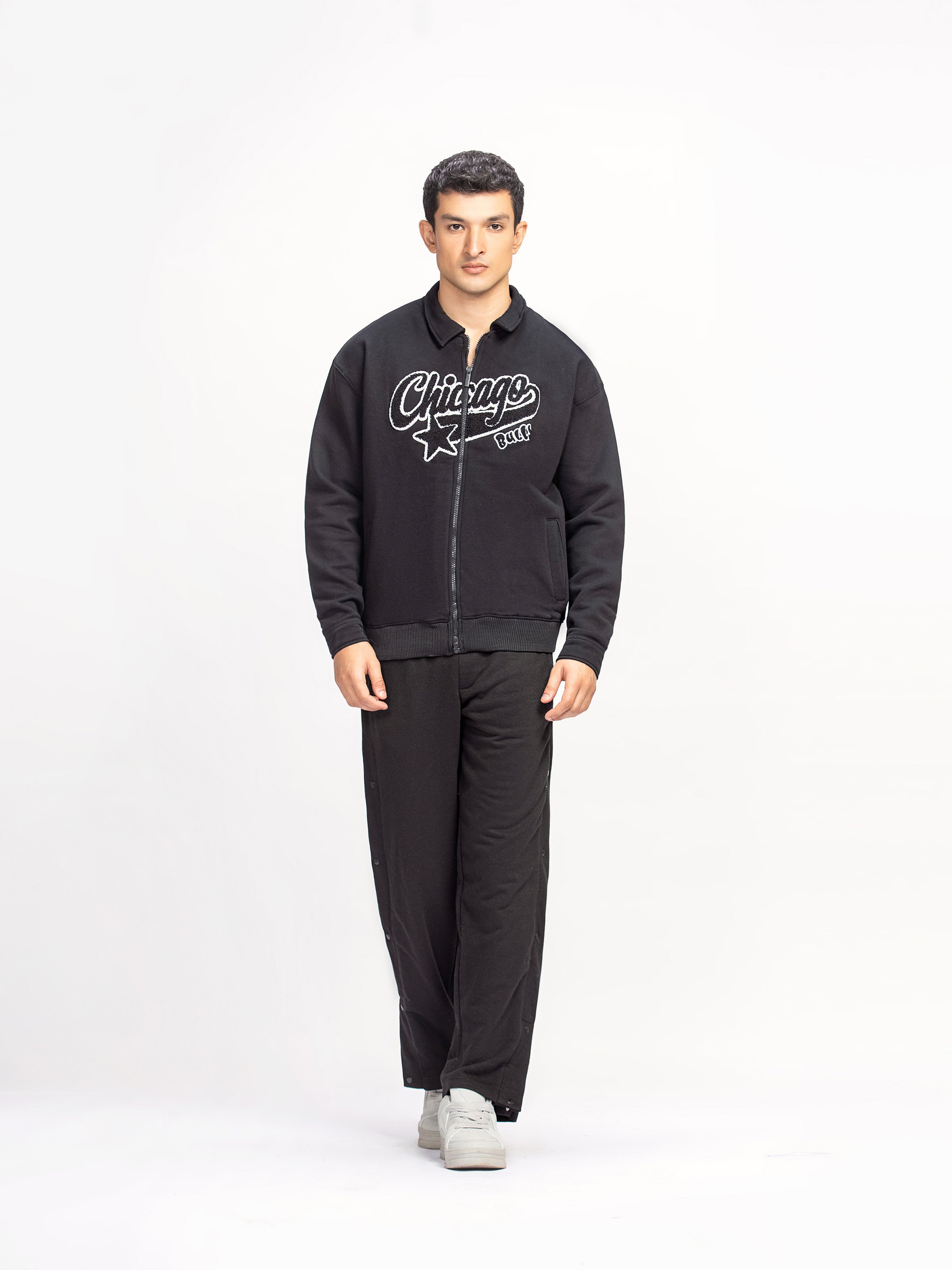 Embroidered Zipper Jacket - FMTJK24-008