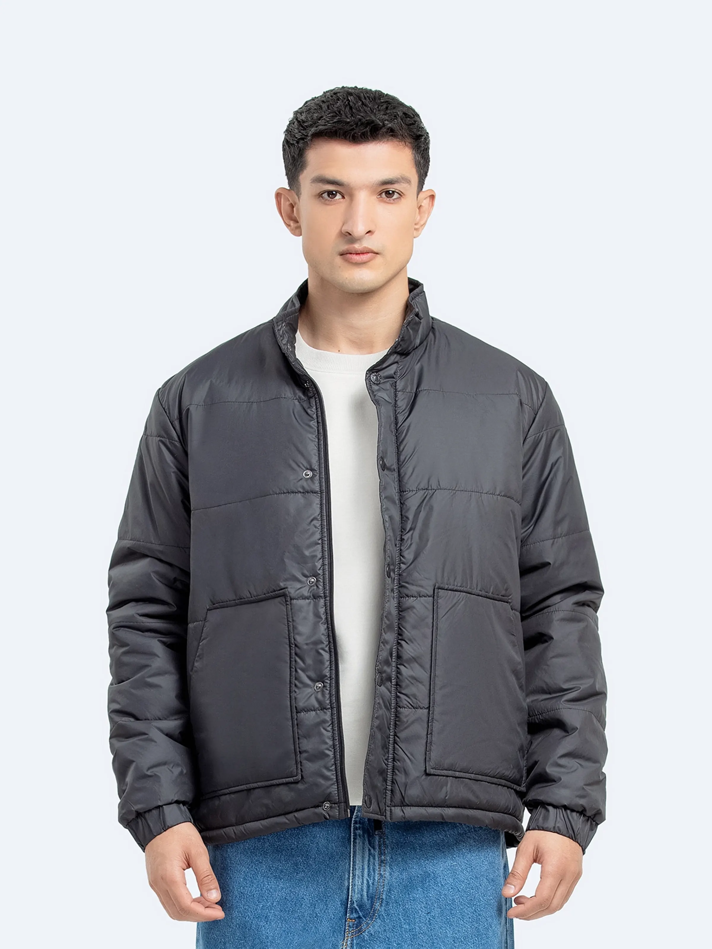 Regular Fit Poly Jacket - FMTJP24-015