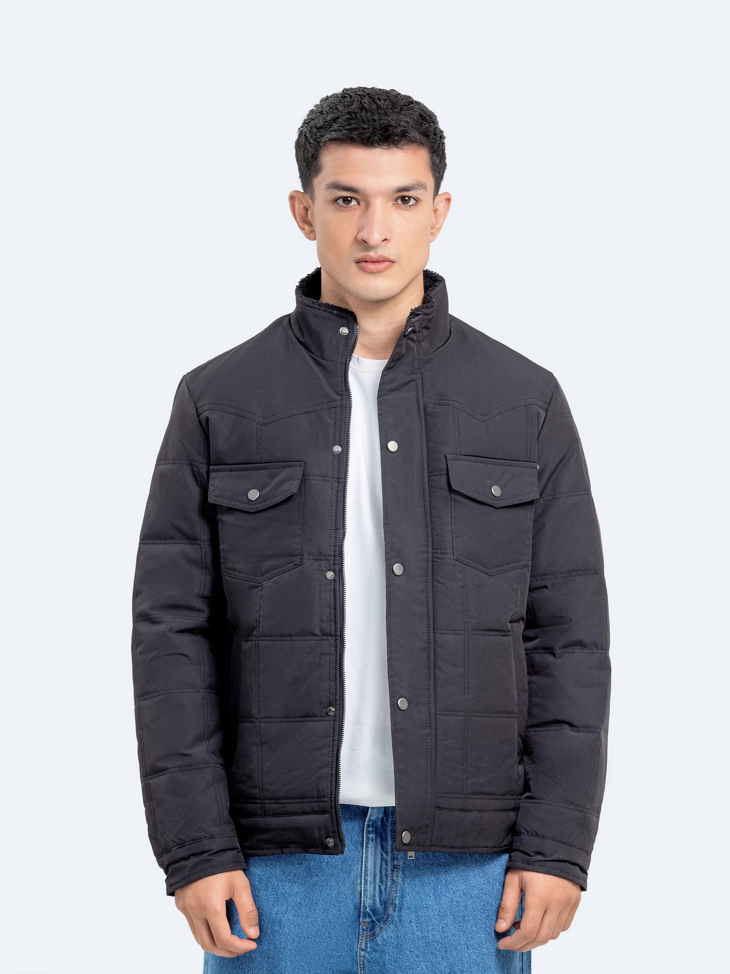 Regular Fit Poly Jacket - FMTJP24-032