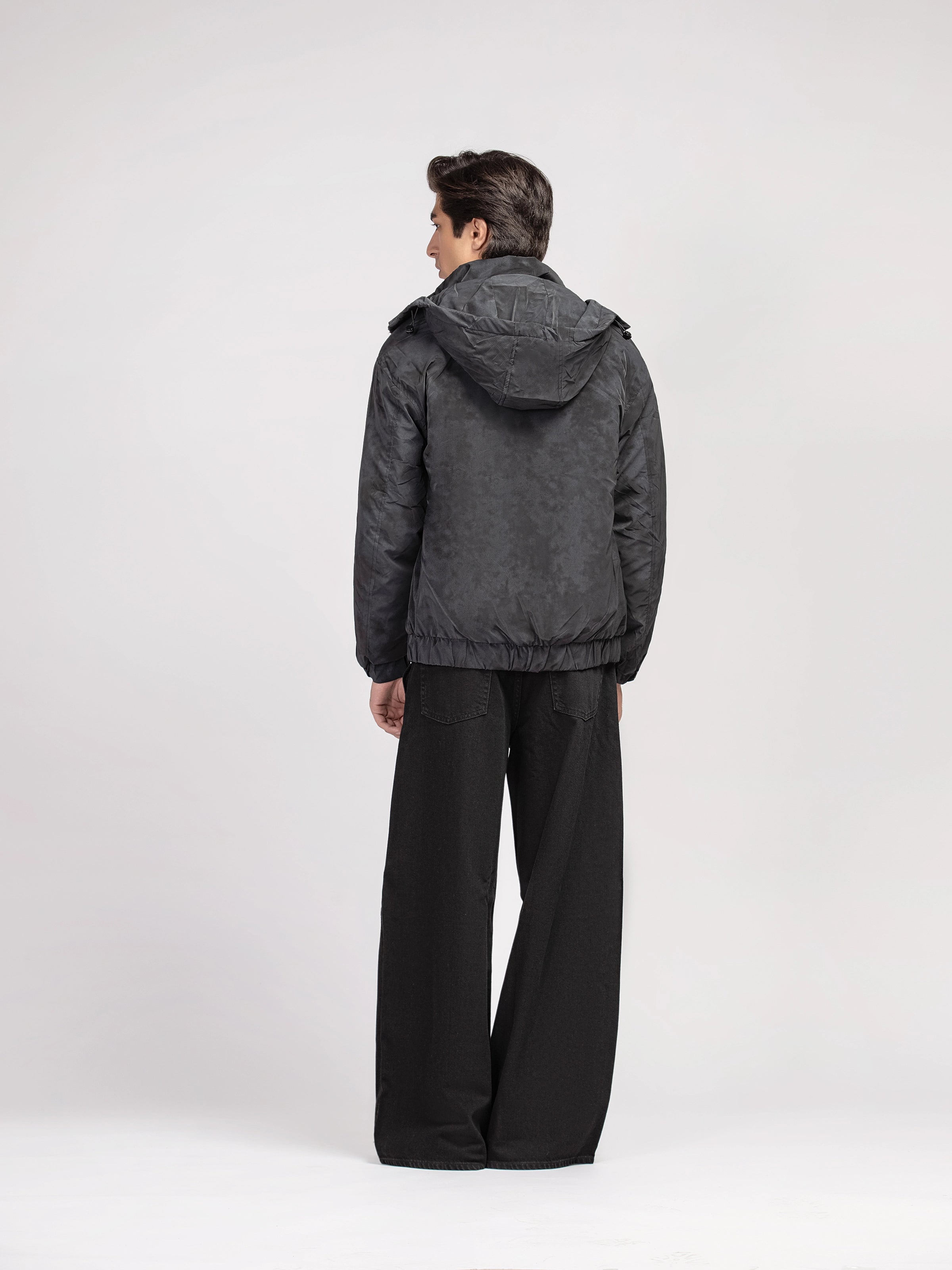 Hooded Textured Jacket - FMTJP5-005