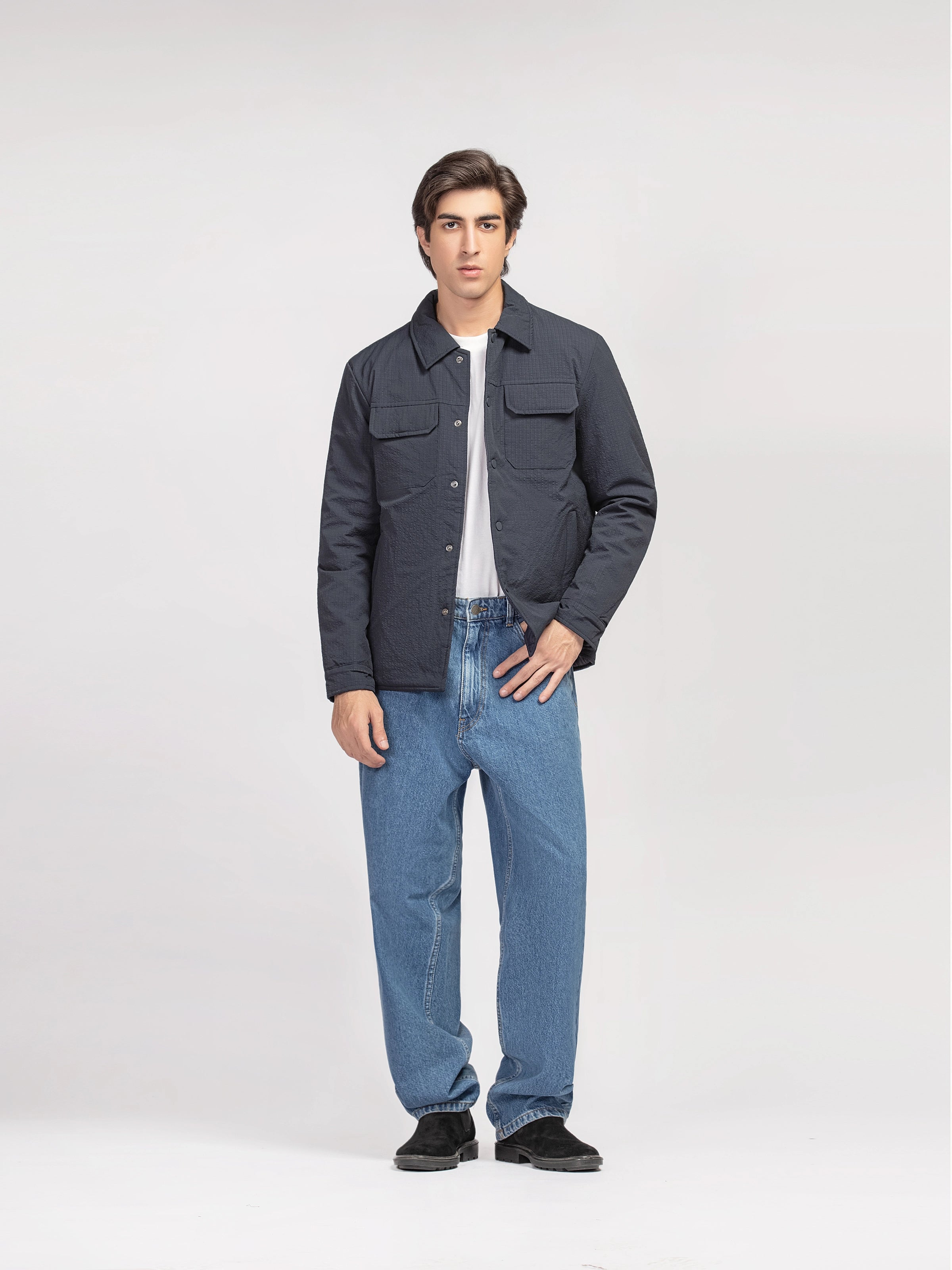 Regular Fit Poly Jacket - FMTJP5-012