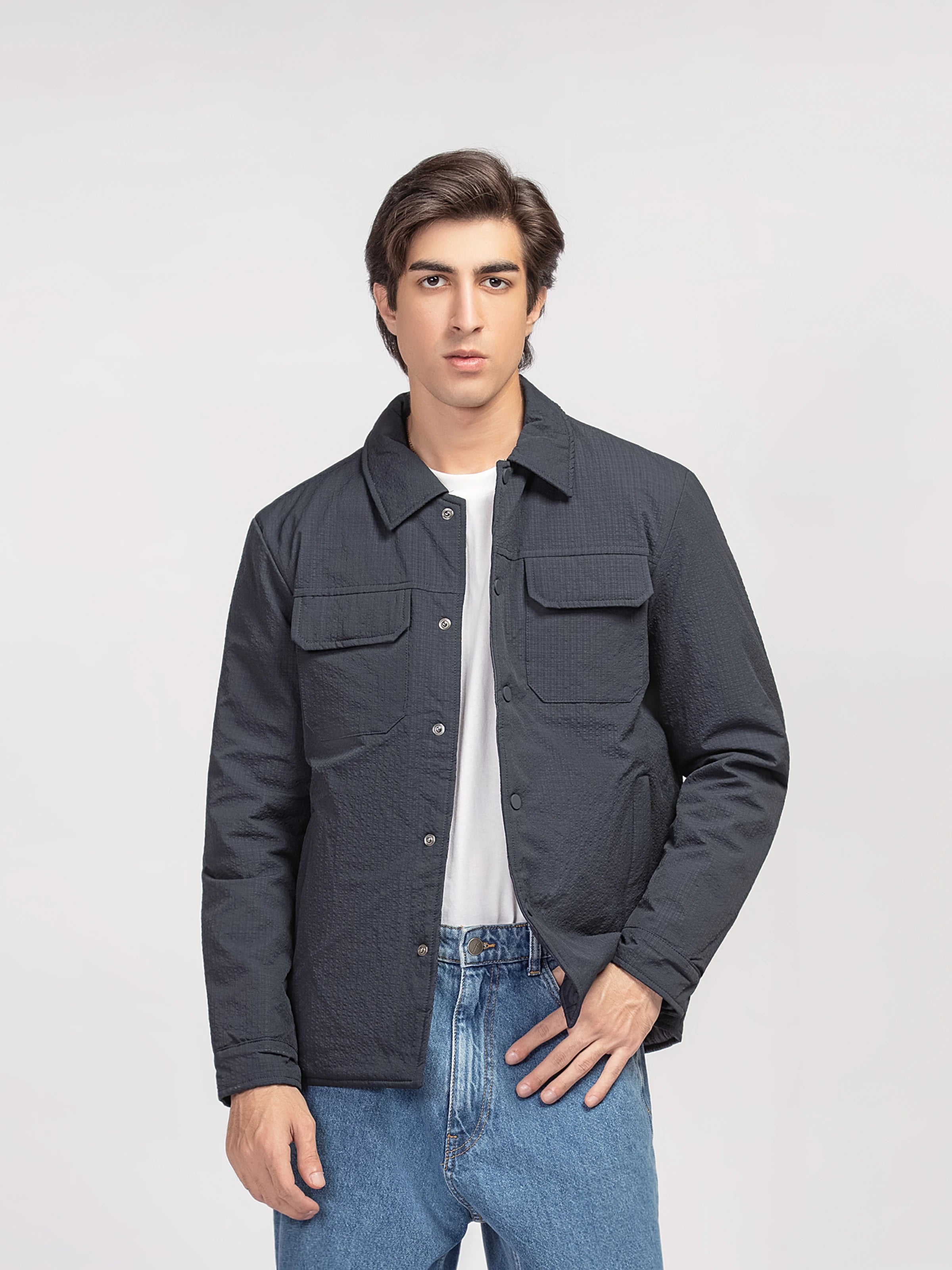 Regular Fit Poly Jacket - FMTJP5-012