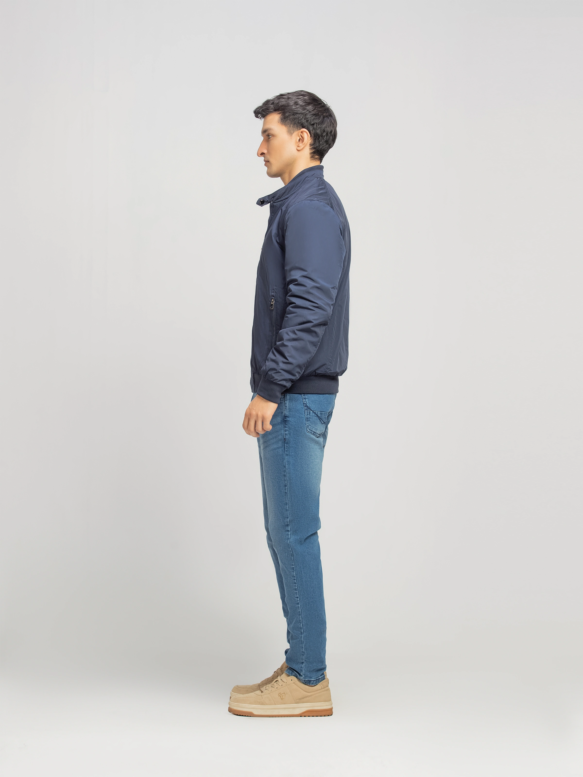 Double Collar Poly Jacket - FMTJP5-013