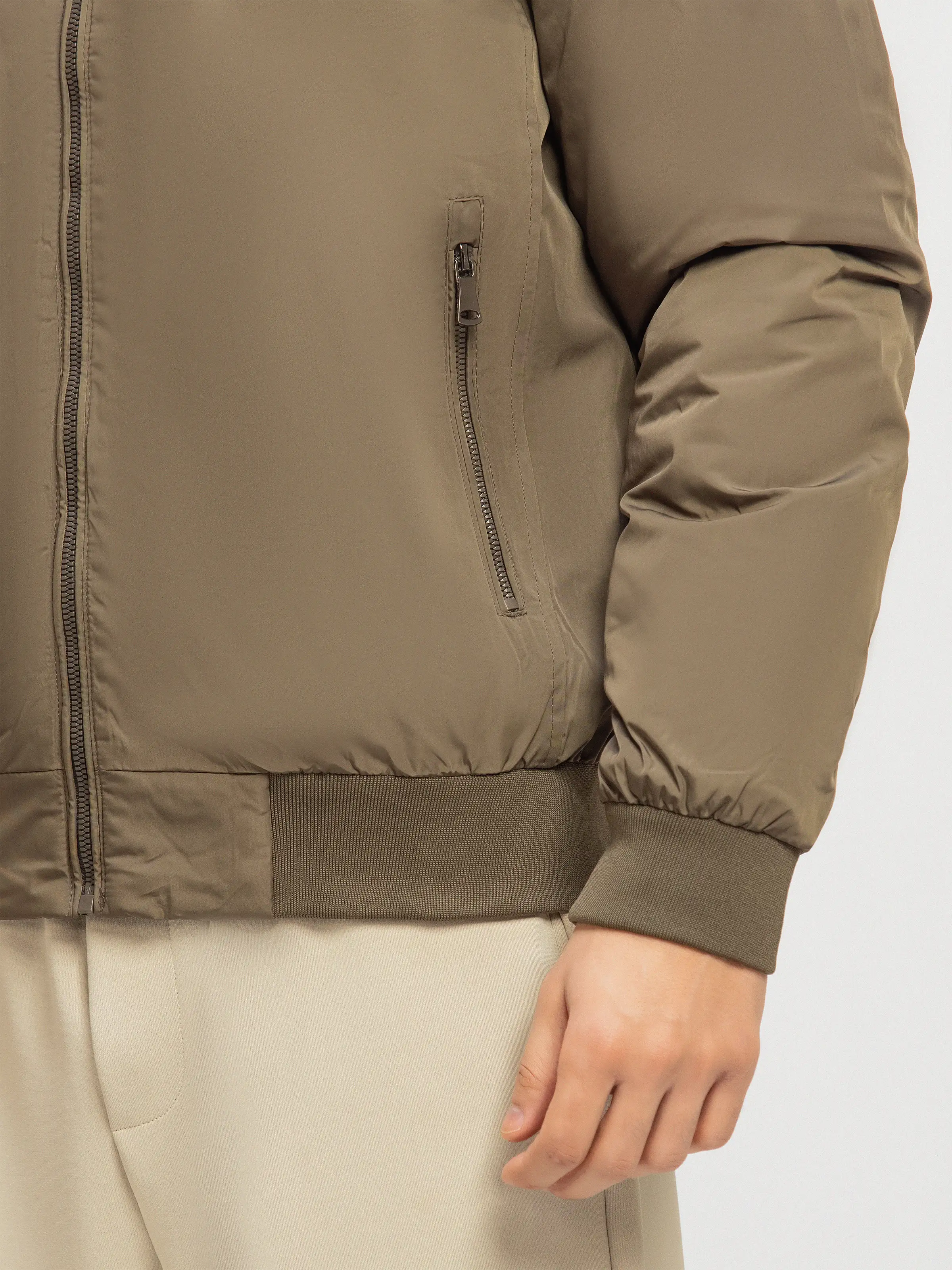 Double Collar Poly Jacket - FMTJP5-015