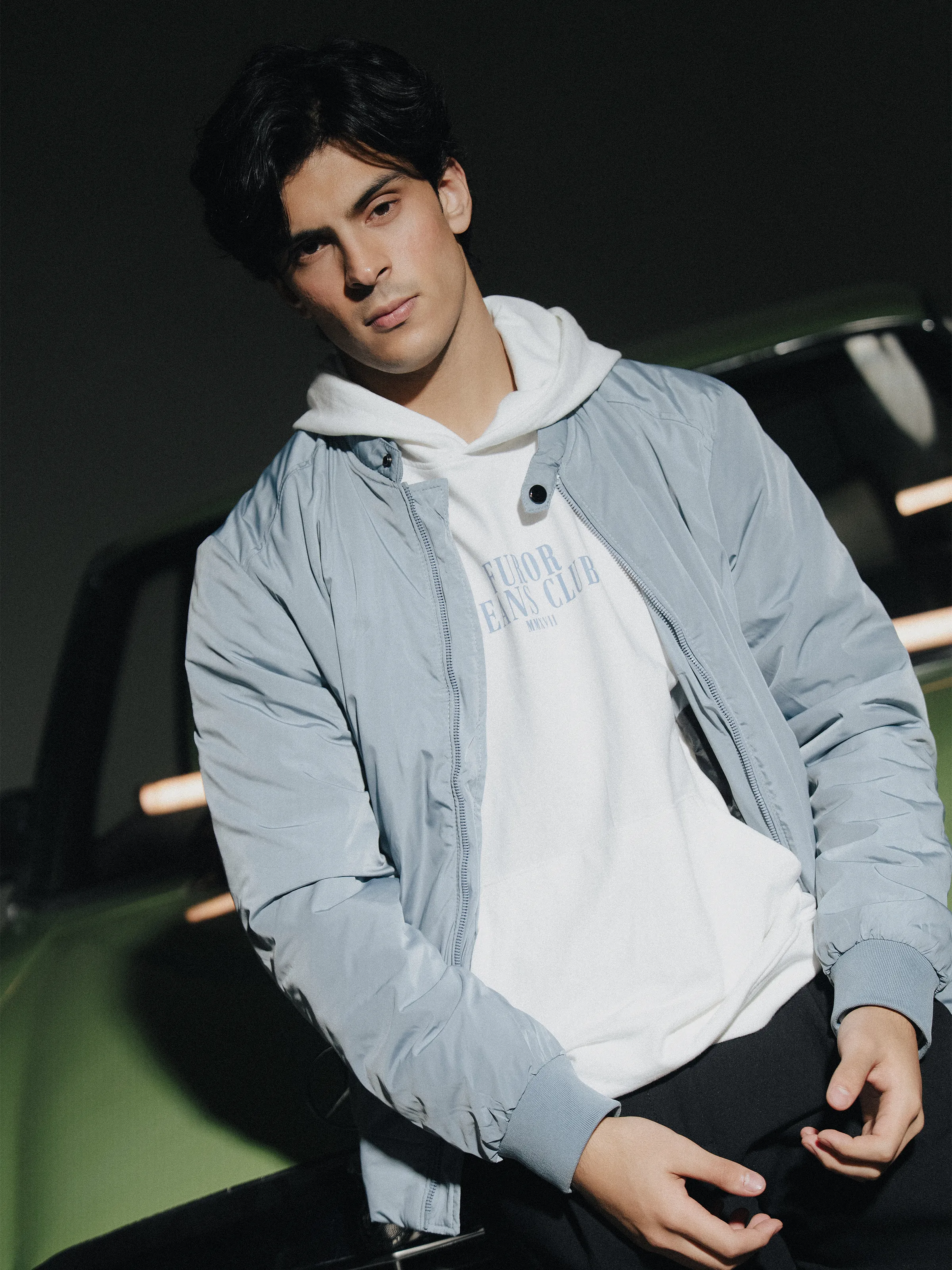 Double Collar Poly Jacket - FMTJP5-016