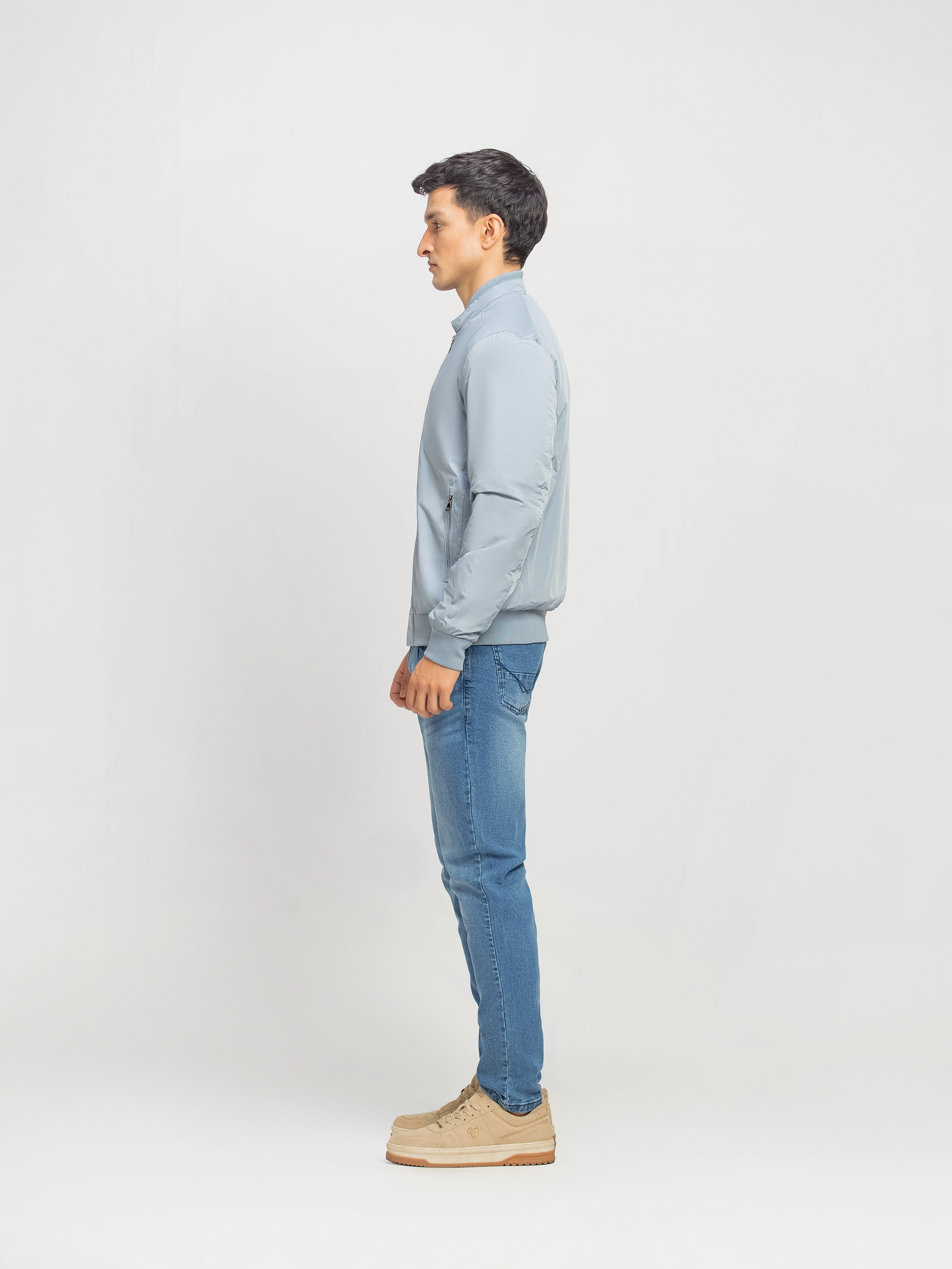 Double Collar Poly Jacket - FMTJP5-016