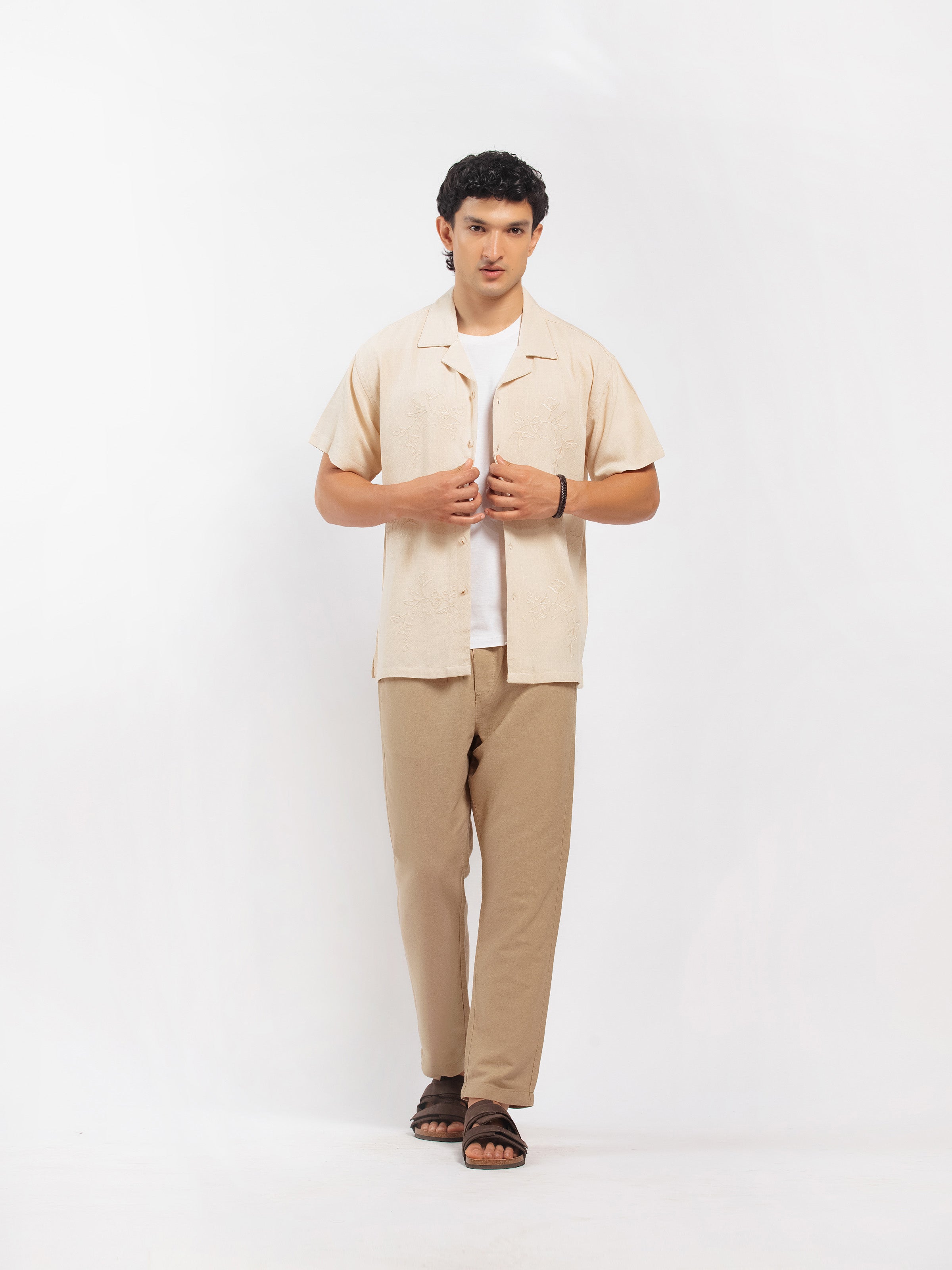 Embroidered Resort Shirt - FMTS5-32209