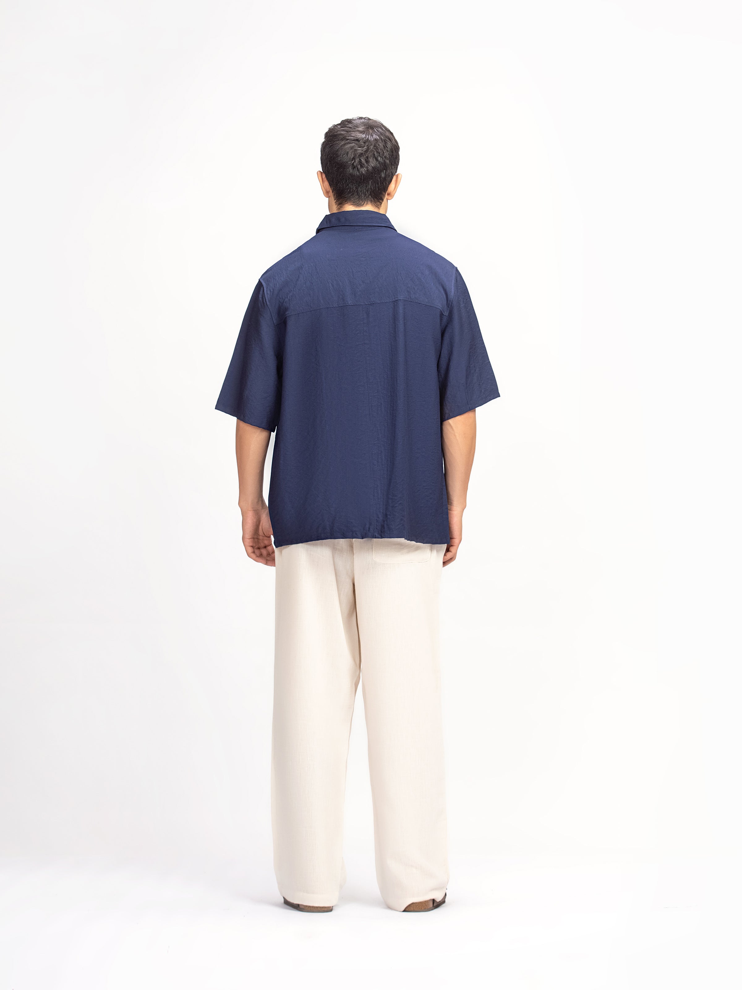 Cut & Sew Short Sleeves Shirt - FMTS5-32281