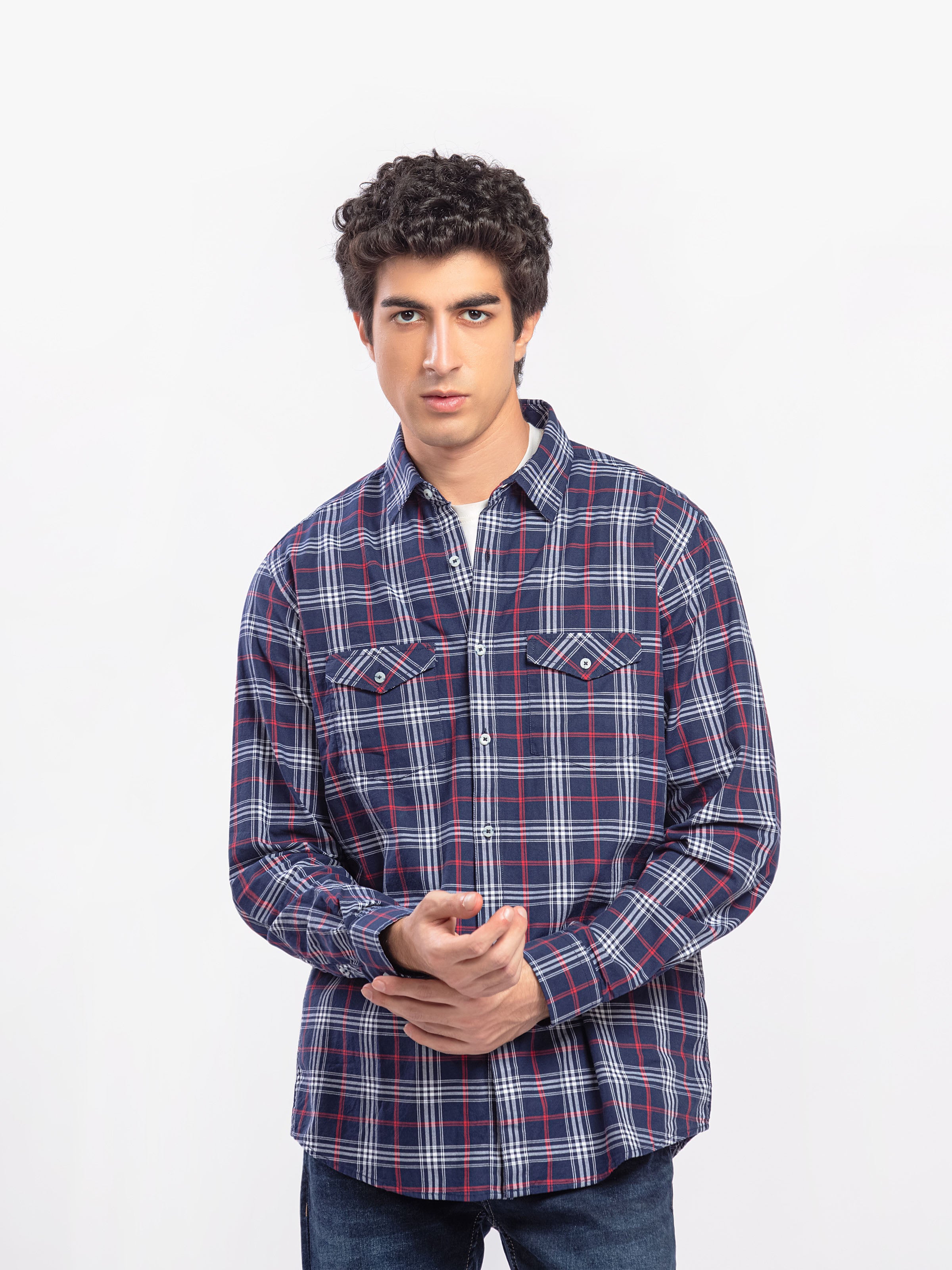 Regular Fit Checked Shirt - FMTS5-32299