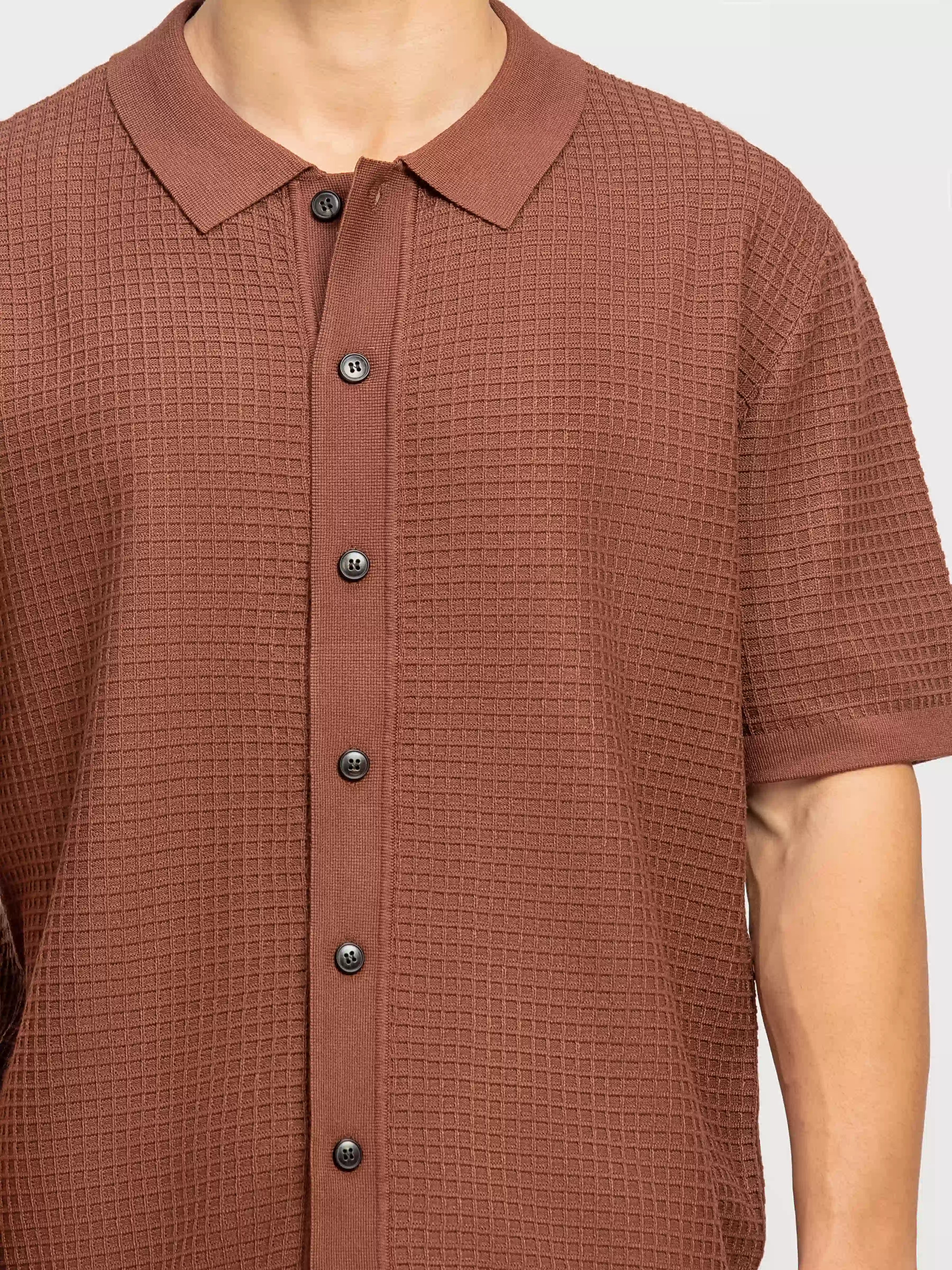 Textured Knit Shirt - FMTS5-32309