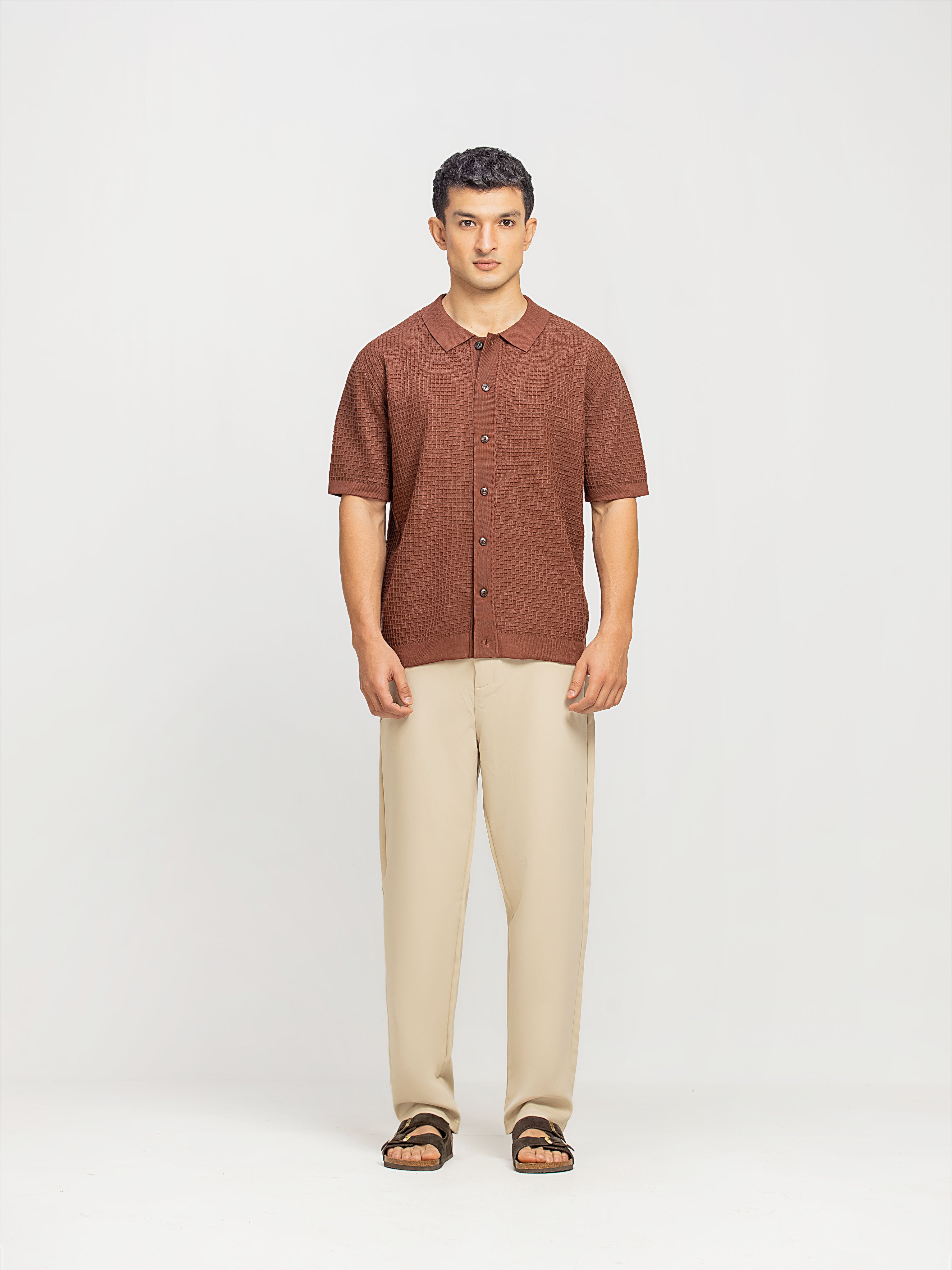 Textured Knit Shirt - FMTS5-32309