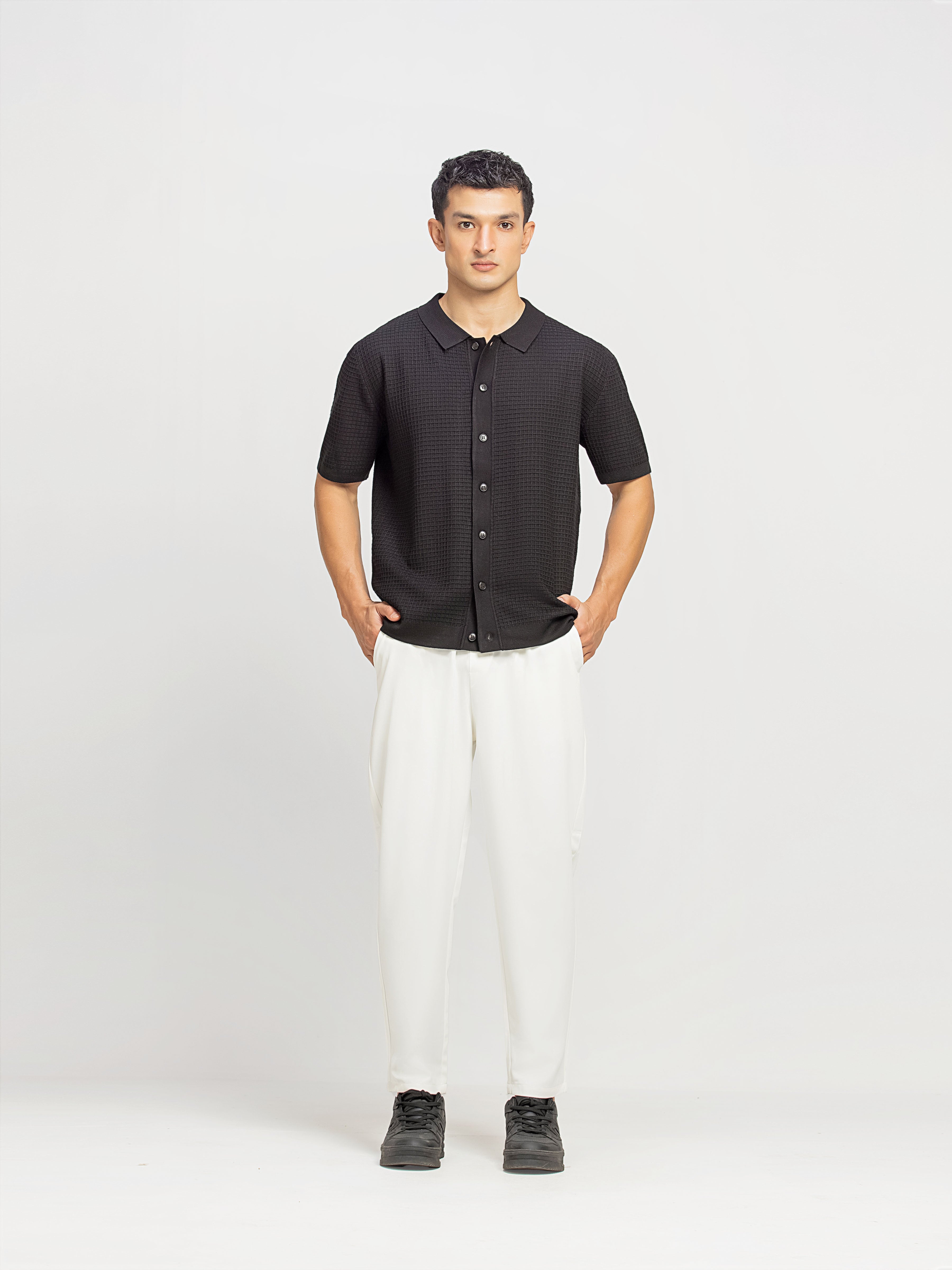 Textured Knit Shirt - FMTS5-32310