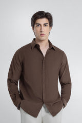 Brown Corduroy Shirt - FMTS6-32469
