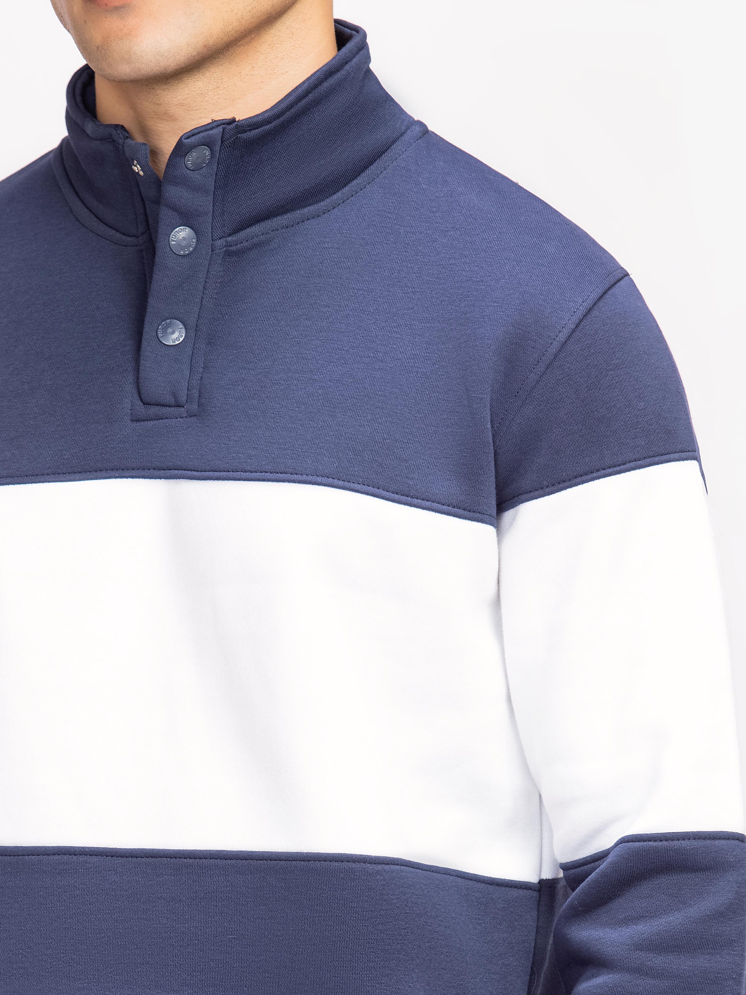 Color Block Fleece Sweatshirt - FMTSS24-008