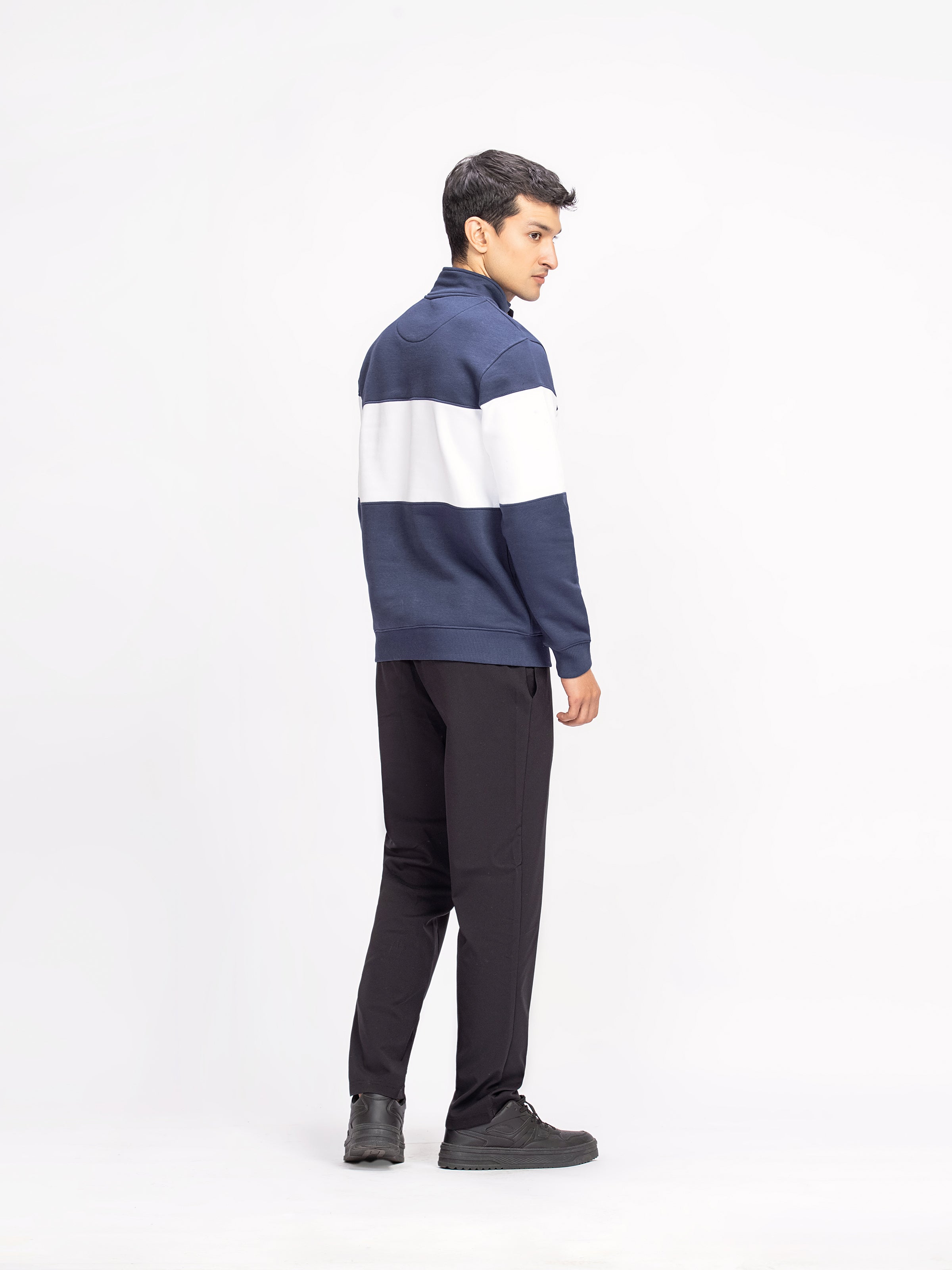 Color Block Fleece Sweatshirt - FMTSS24-008