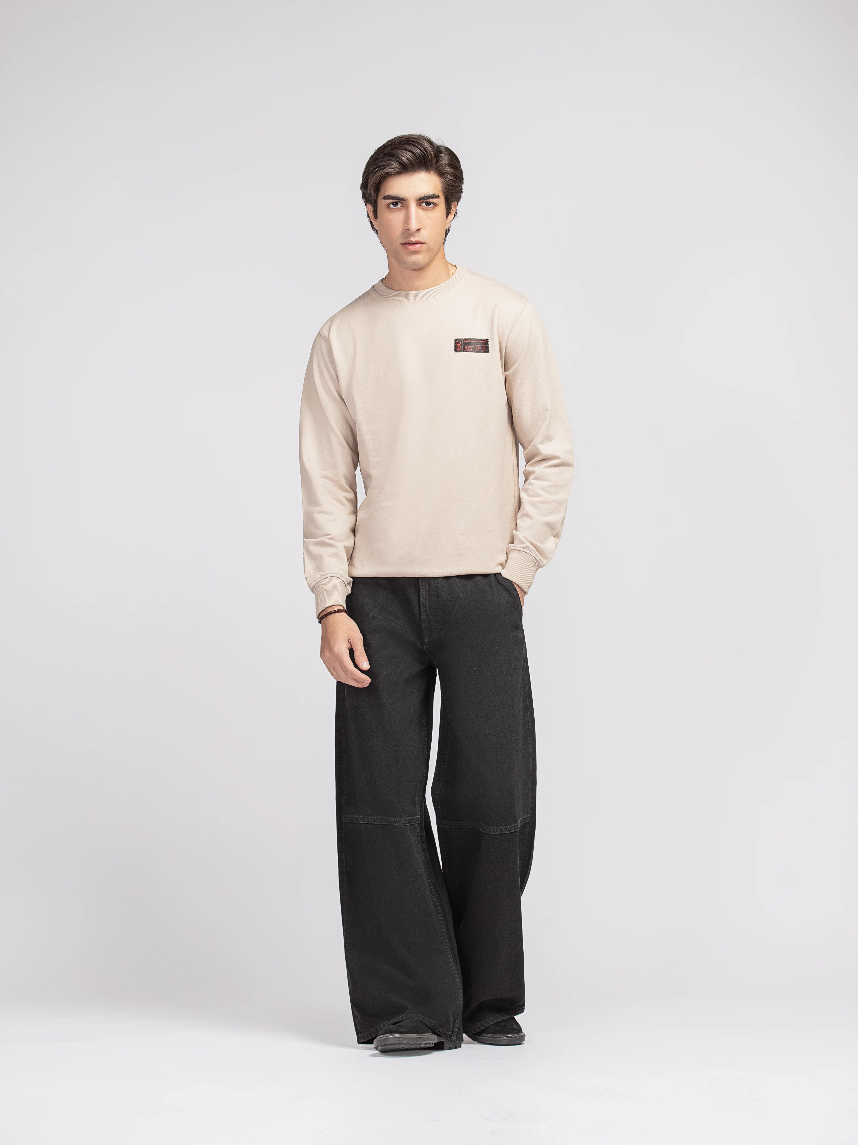 Regular Fit French Terry Sweatshirt - FMTSS5-025