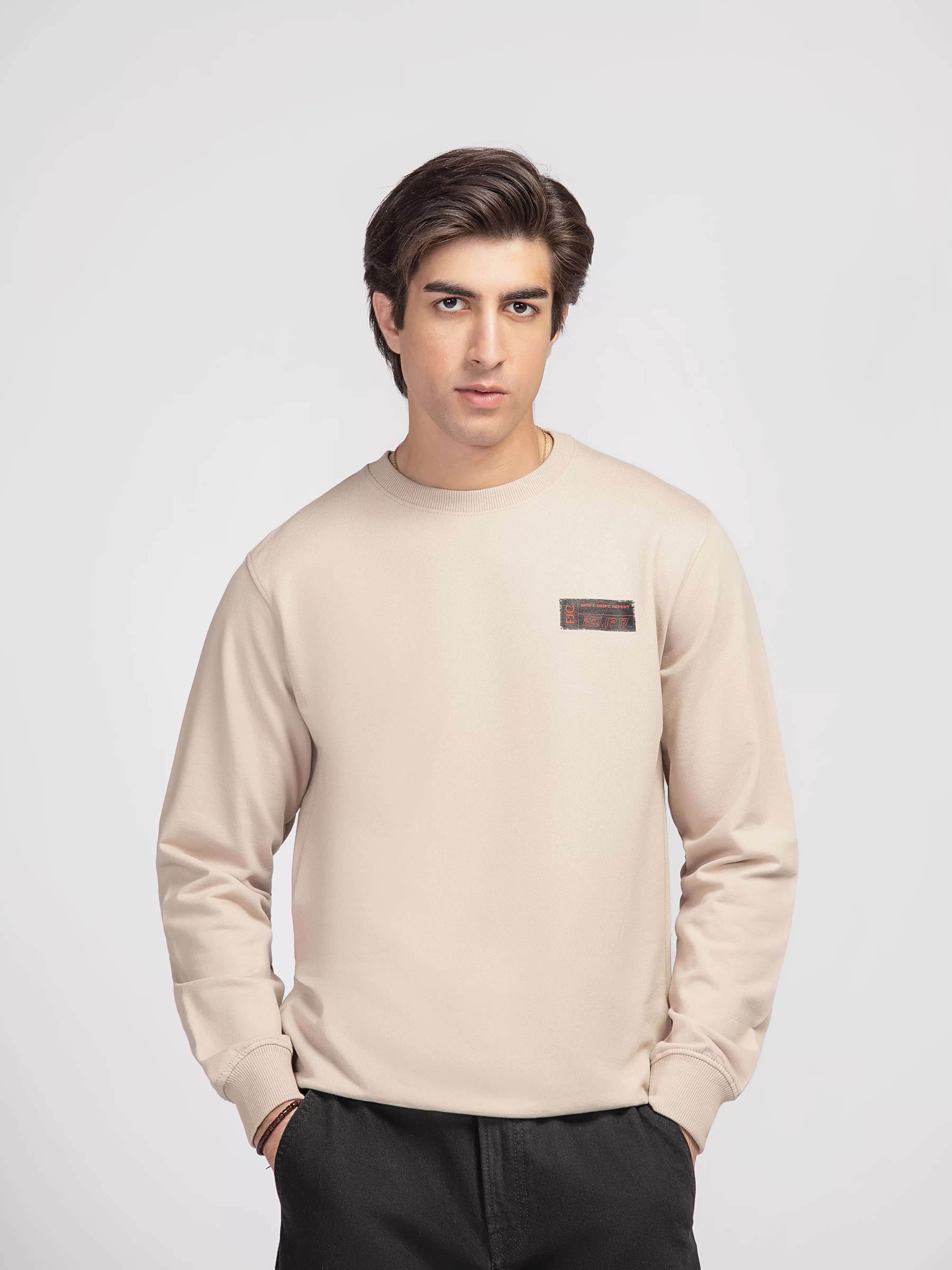Regular Fit French Terry Sweatshirt - FMTSS5-025