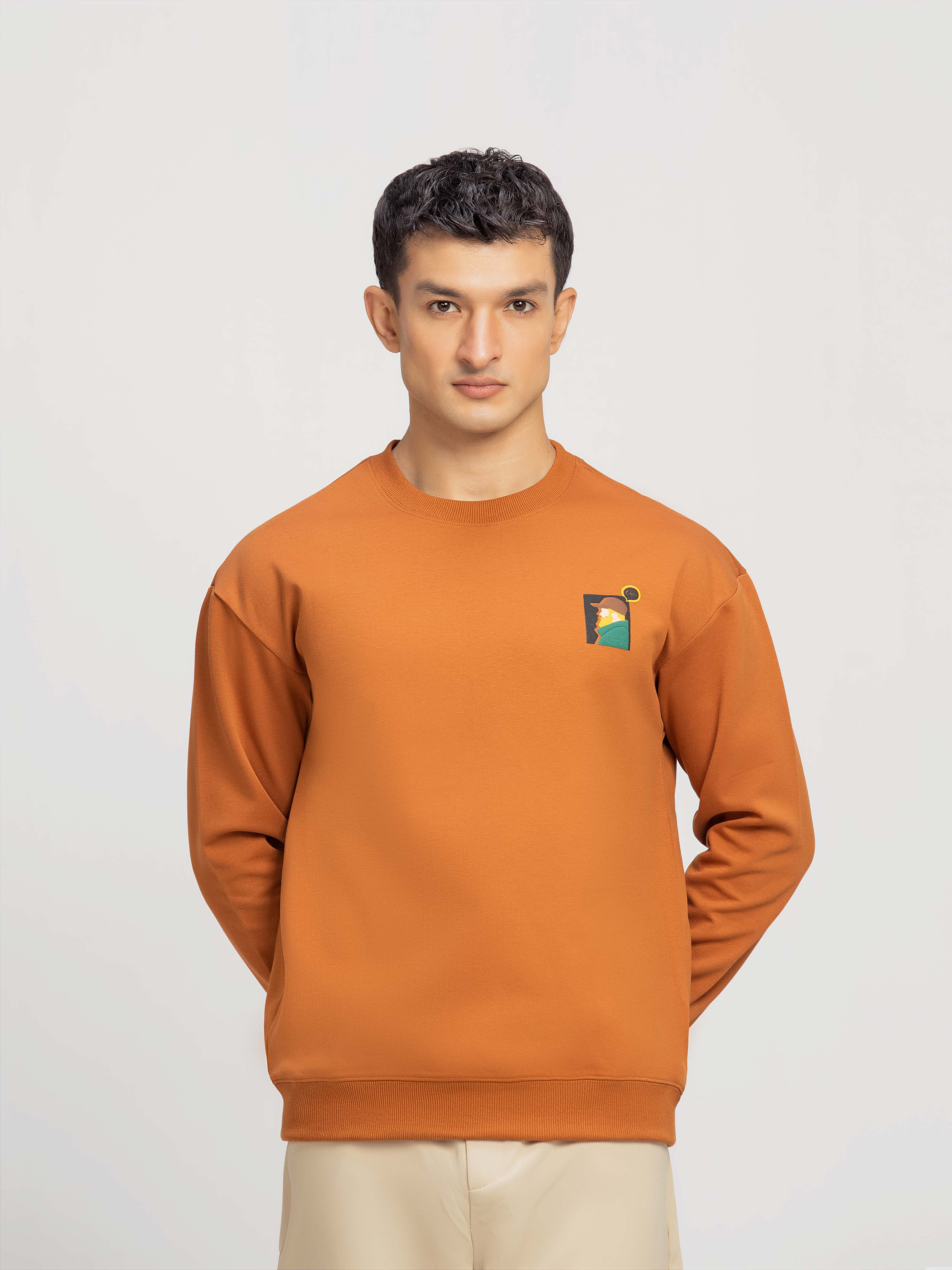 Regular Fit Interlock Sweatshirt - FMTSS5-050