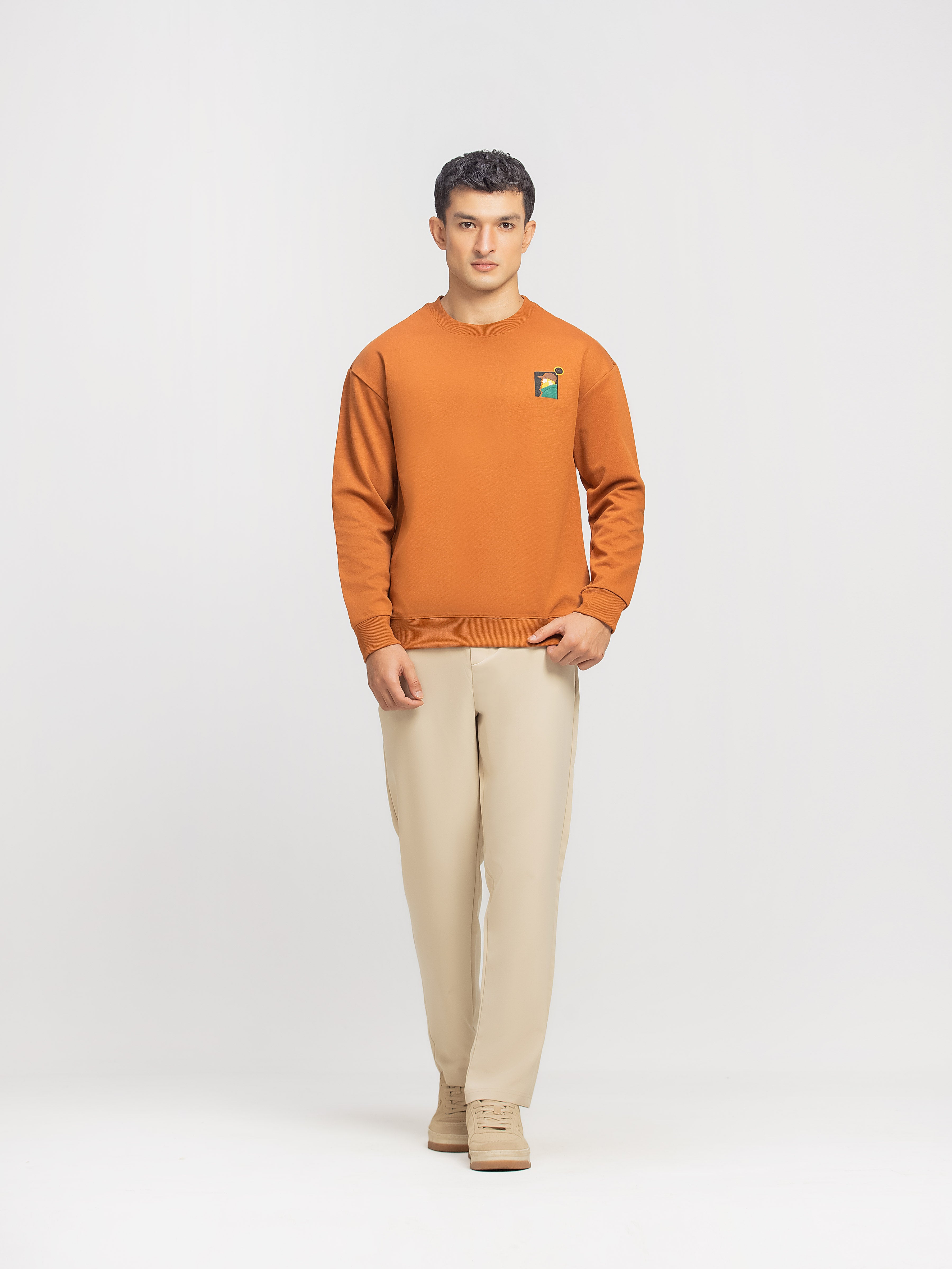 Regular Fit Interlock Sweatshirt - FMTSS5-050