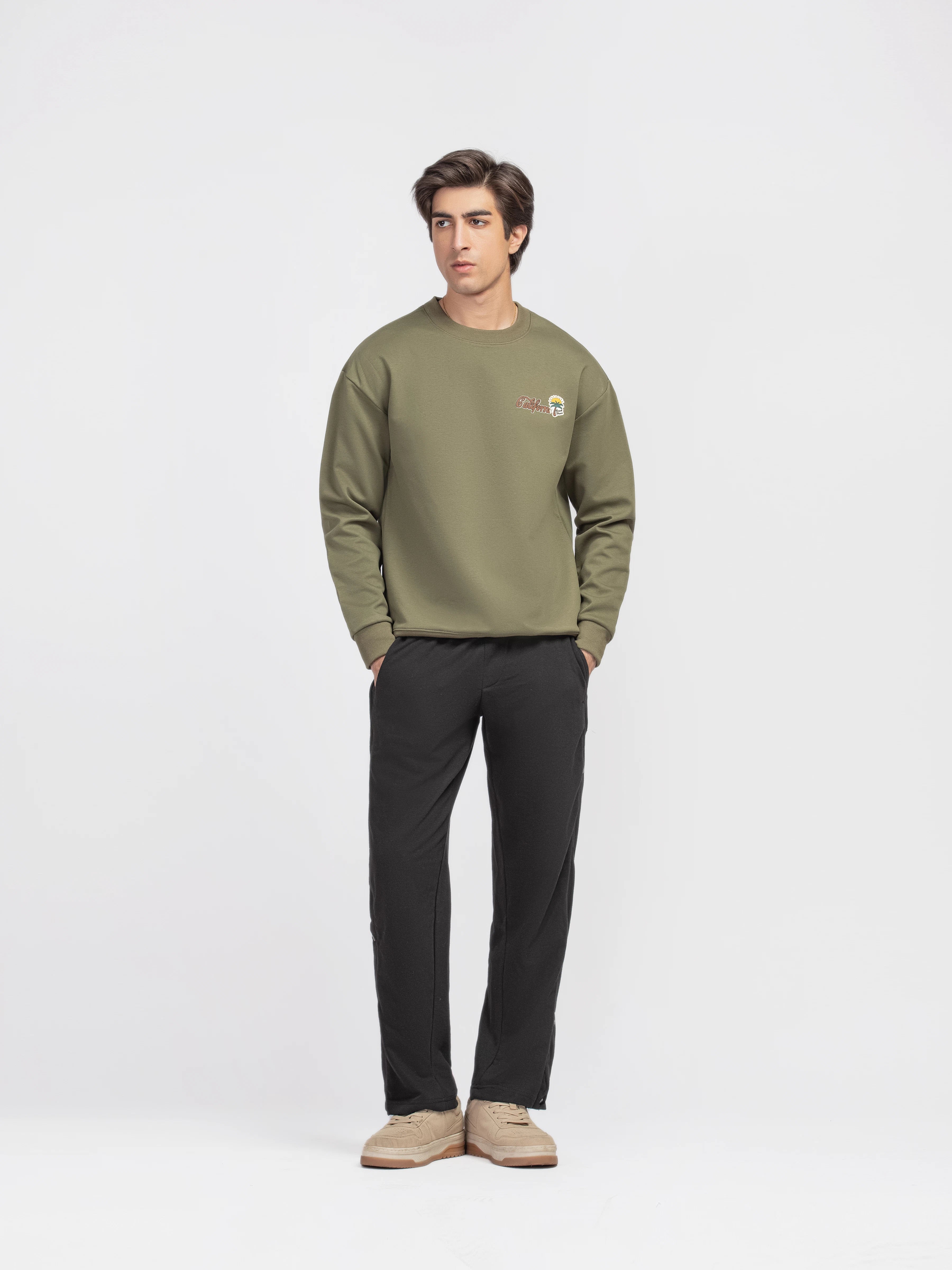 Regular Fit Interlock Sweatshirt - FMTSS5-057