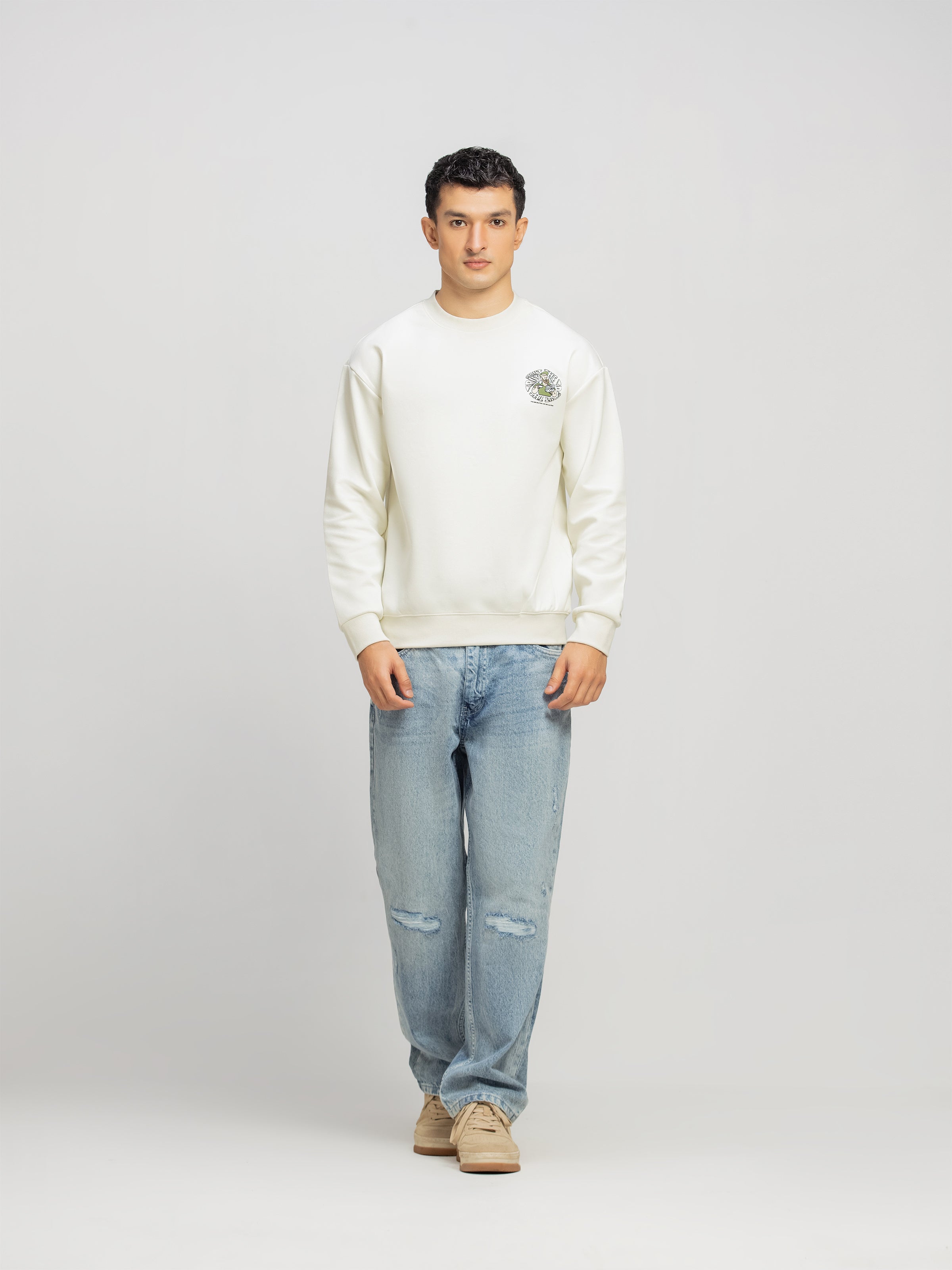 Regular Fit Interlock Sweatshirt - FMTSS5-058