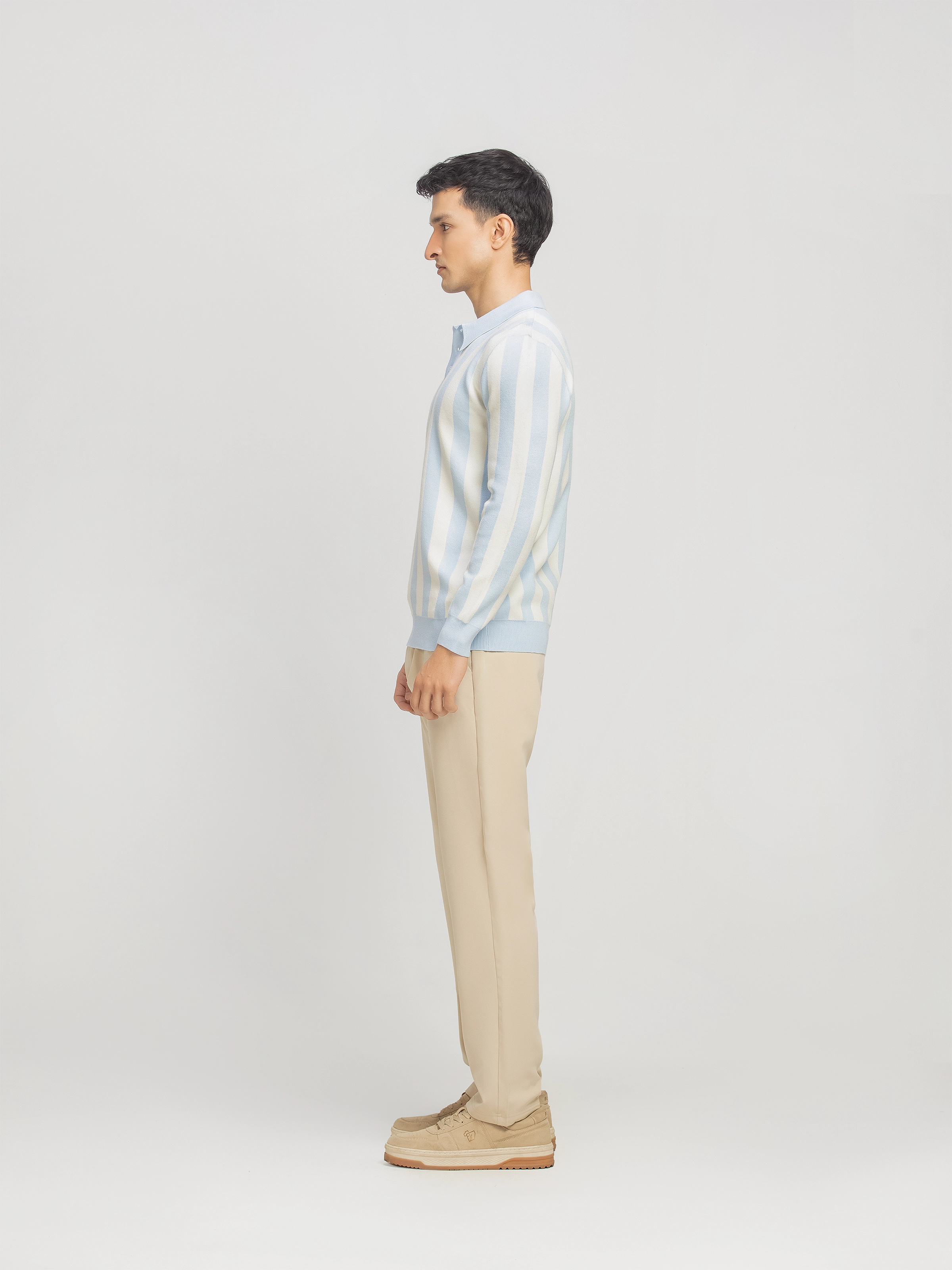 Striped Knitted Sweater - FMTSWT5-011