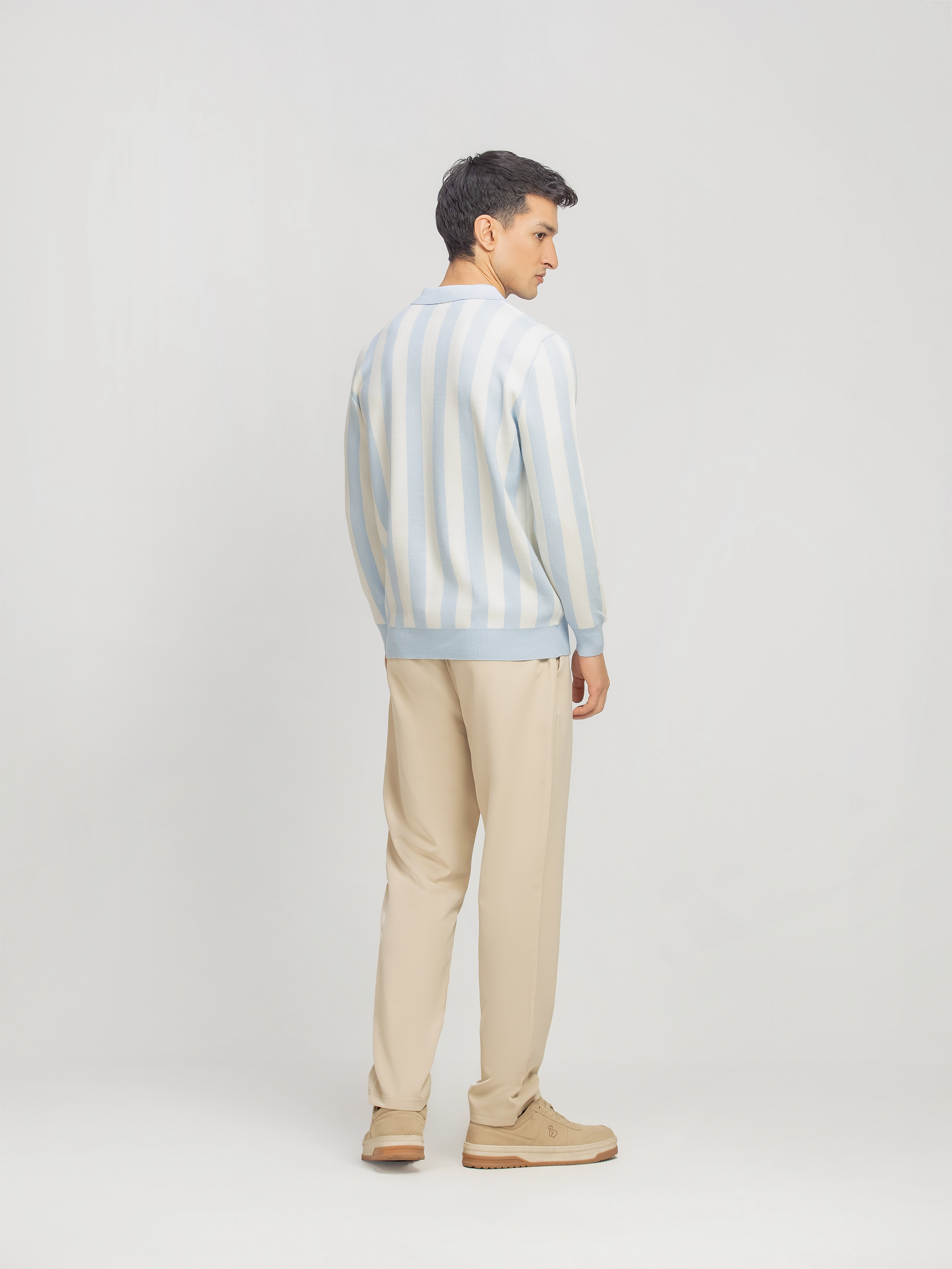 Striped Knitted Sweater - FMTSWT5-011