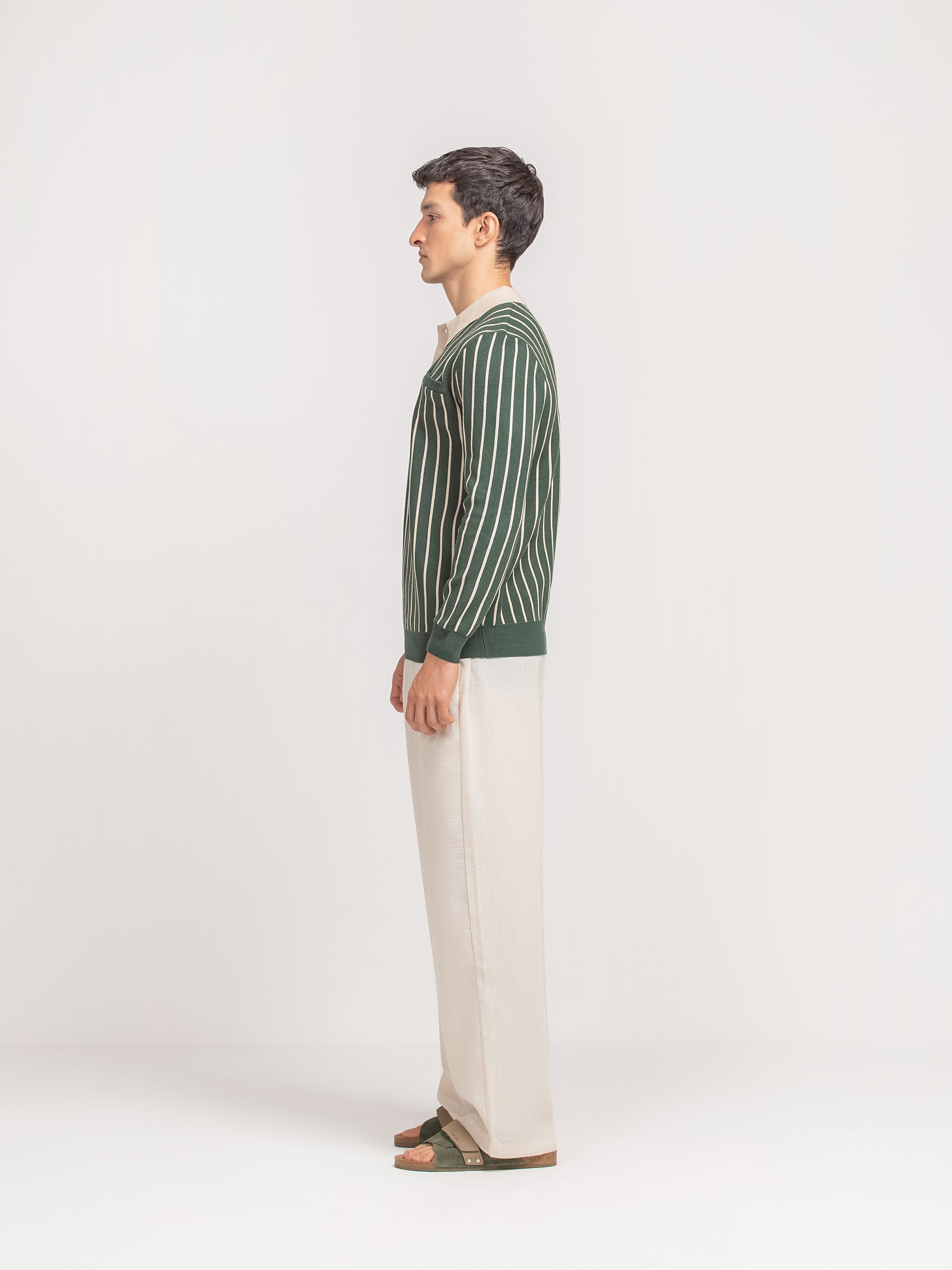 Contrast Collar Sweater Polo - FMTSWT5-012