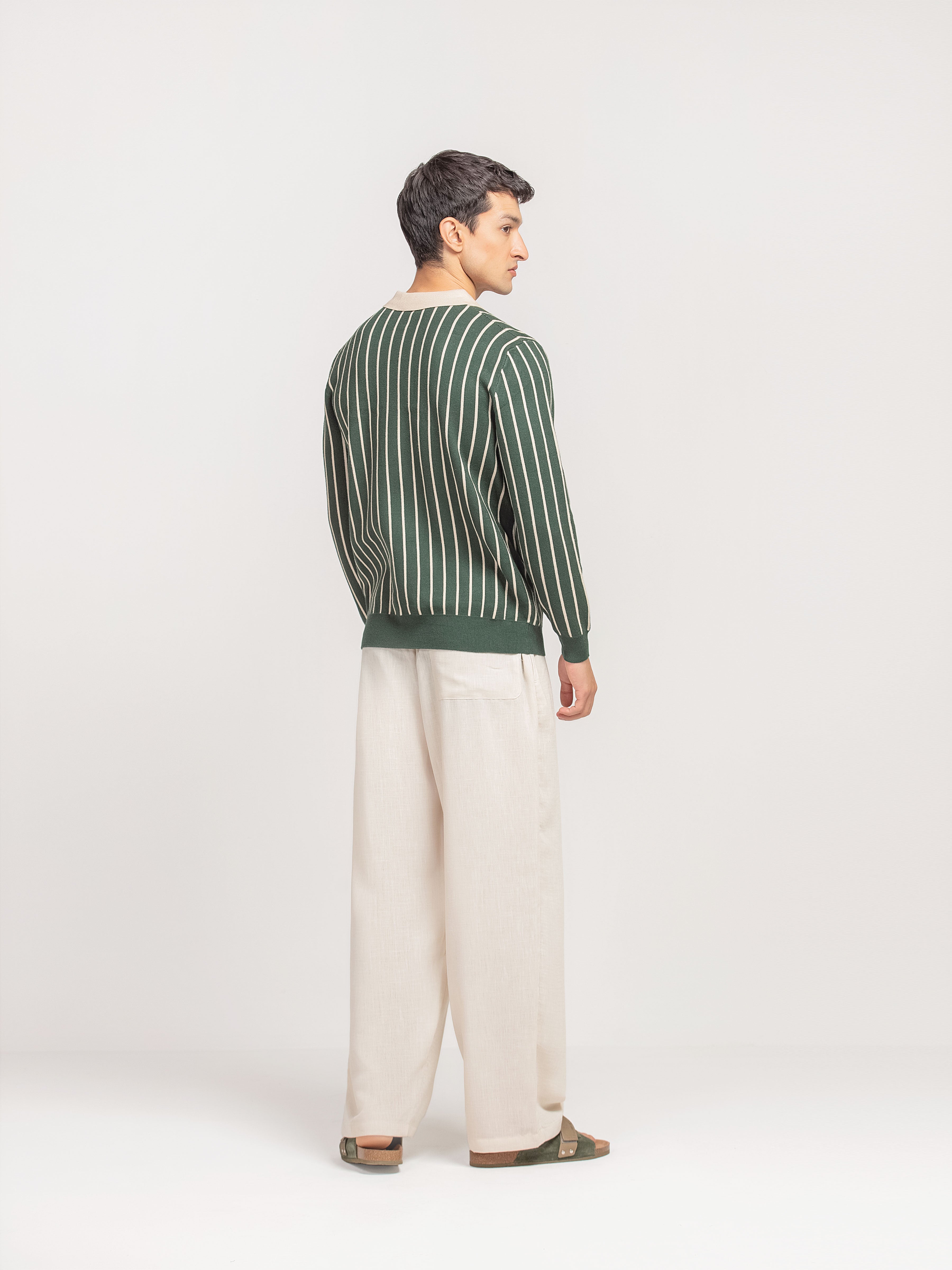Contrast Collar Sweater Polo - FMTSWT5-012