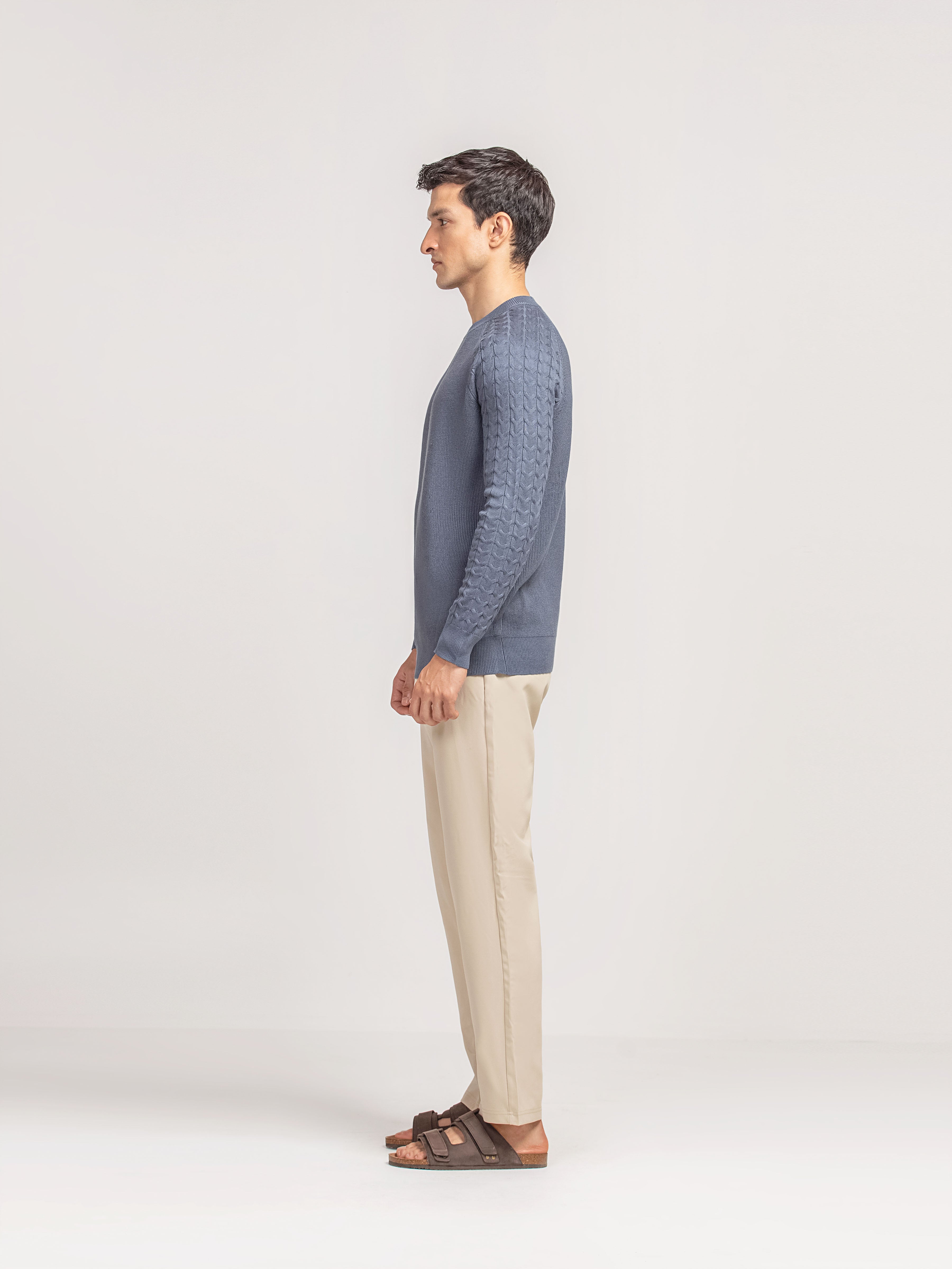 Textured Knit Sweater - FMTSWT5-013