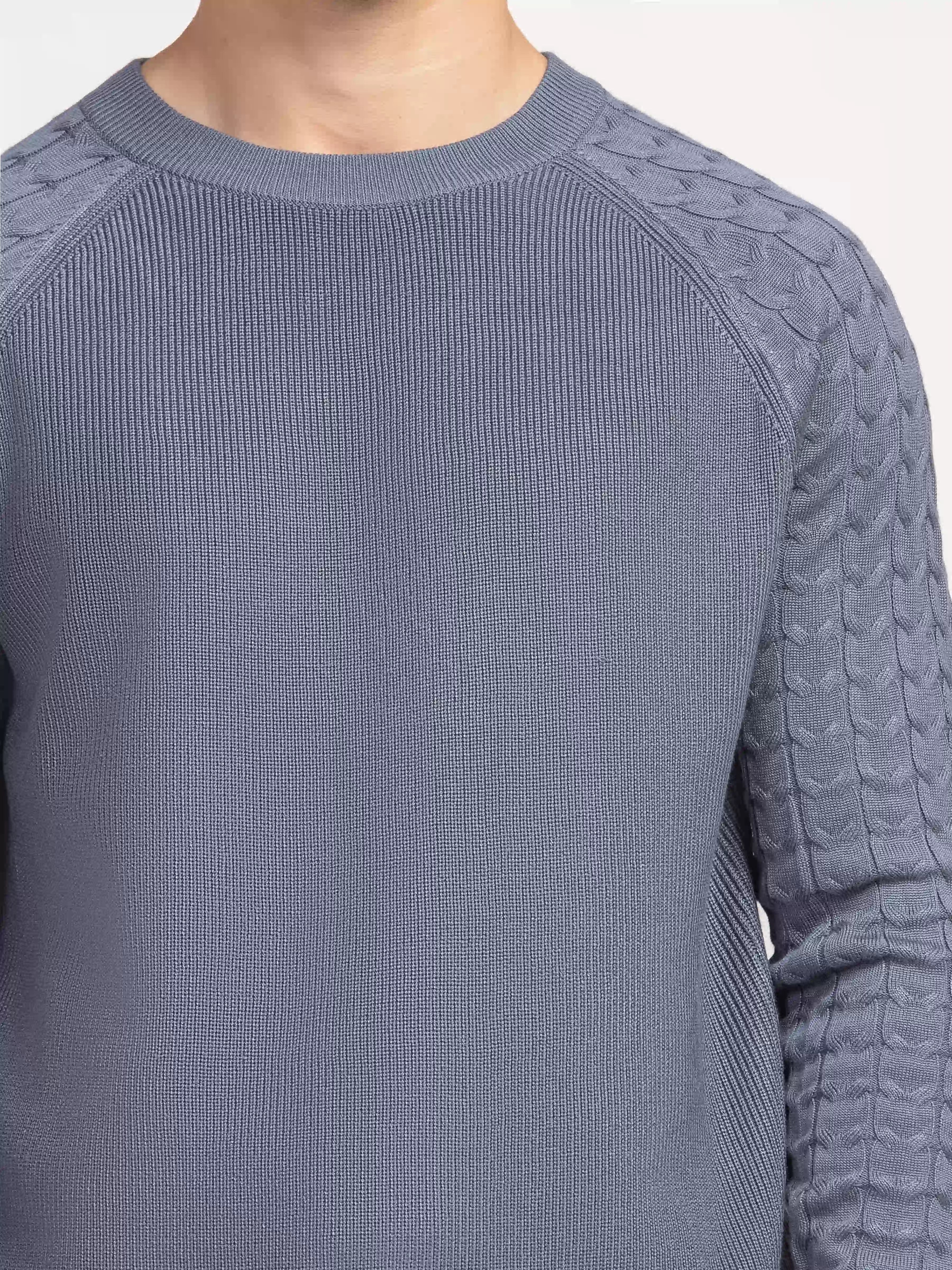 Textured Knit Sweater - FMTSWT5-013