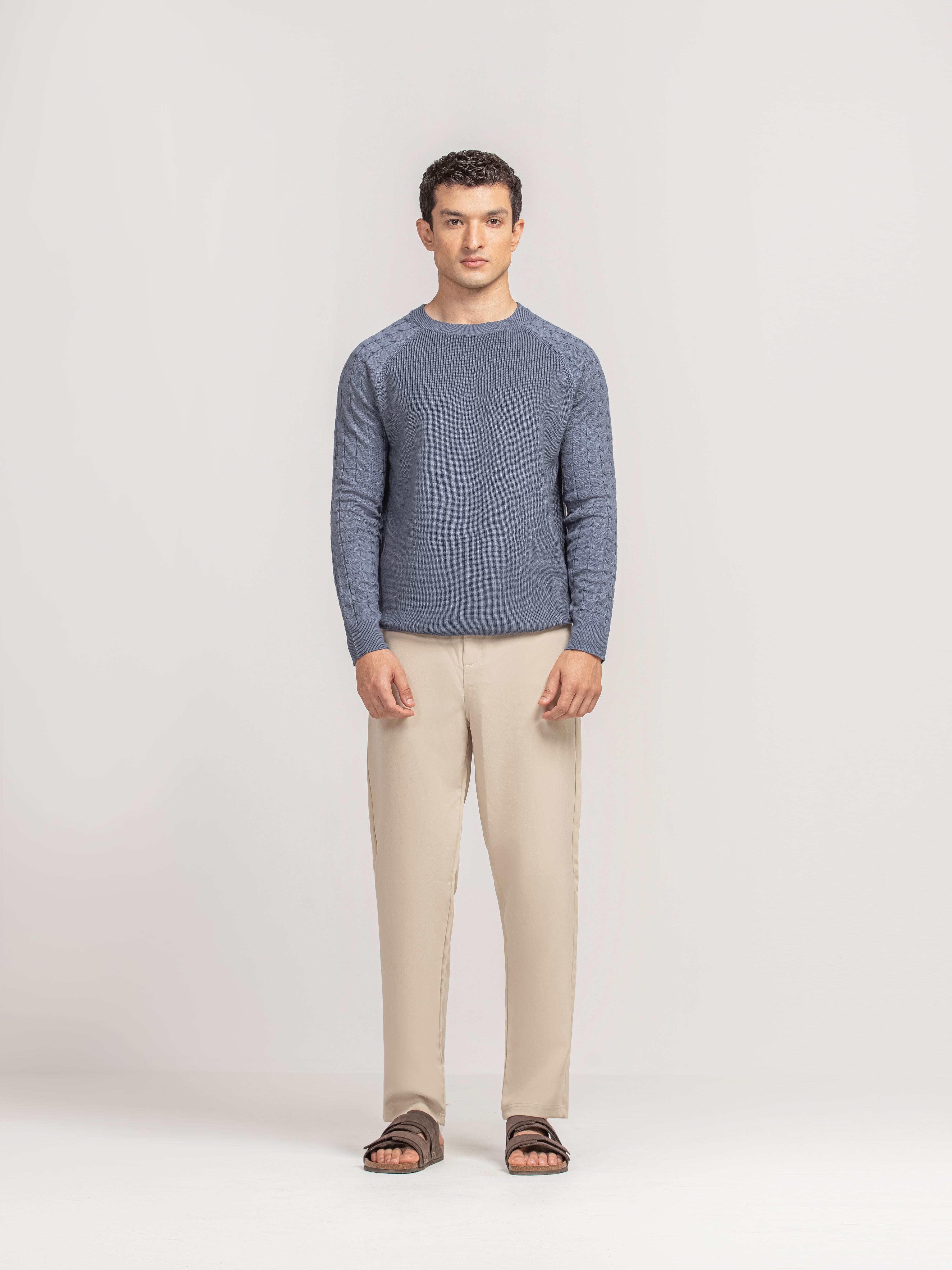 Textured Knit Sweater - FMTSWT5-013