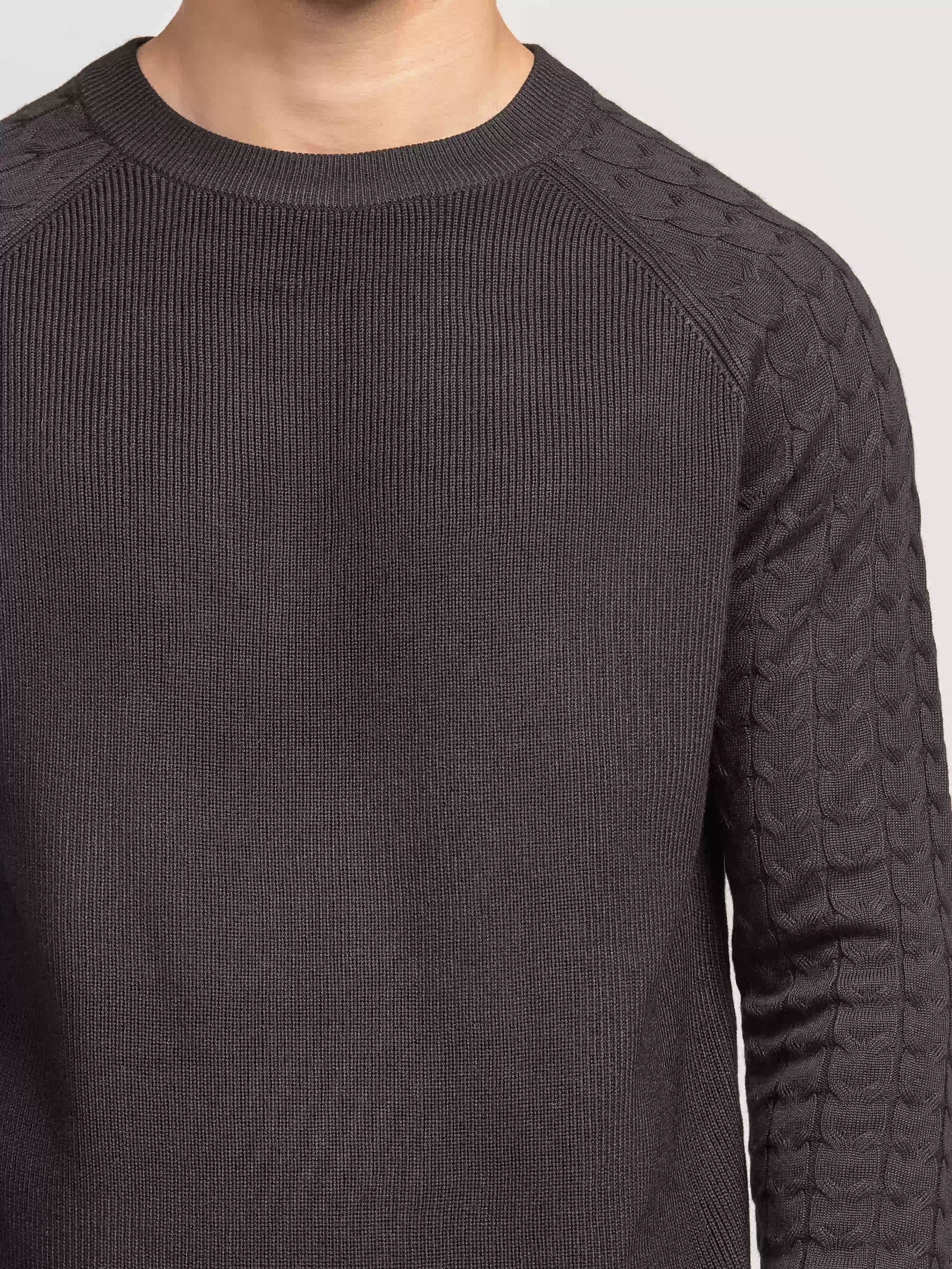 Textured Knit Sweater - FMTSWT5-014