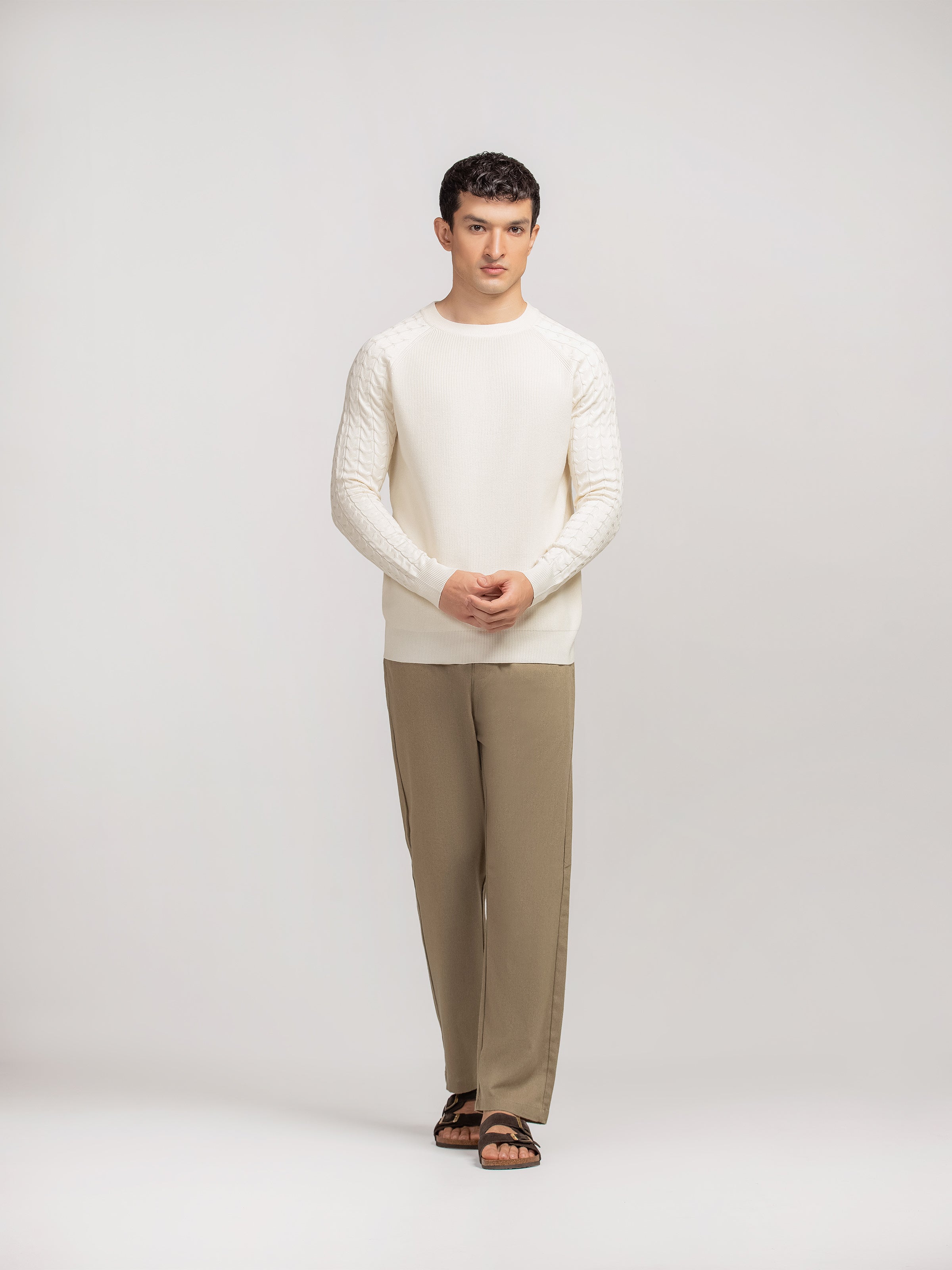 Textured Knit Sweater - FMTSWT5-015