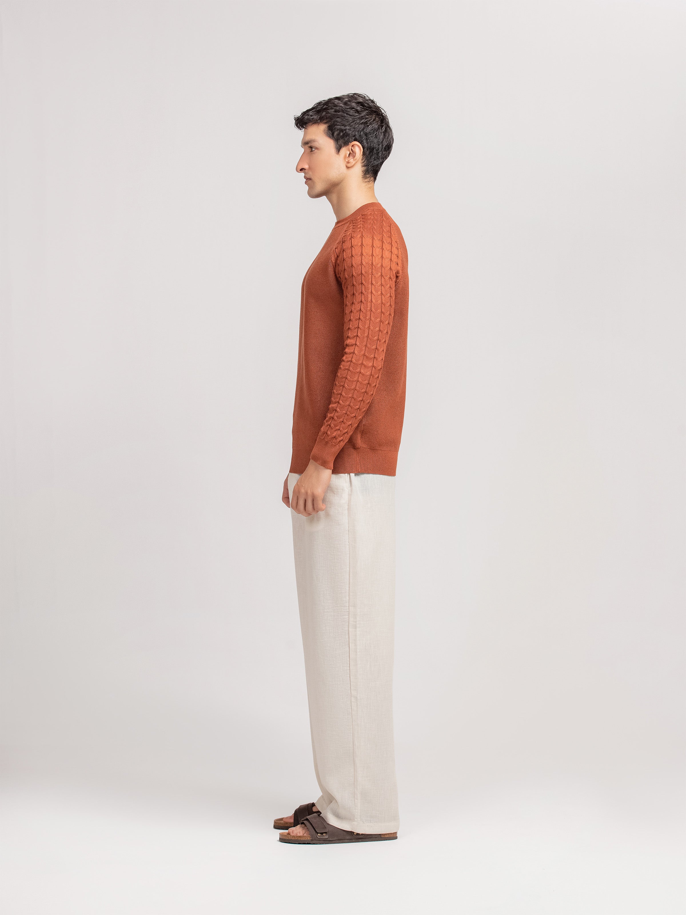 Textured Knit Sweater - FMTSWT5-016
